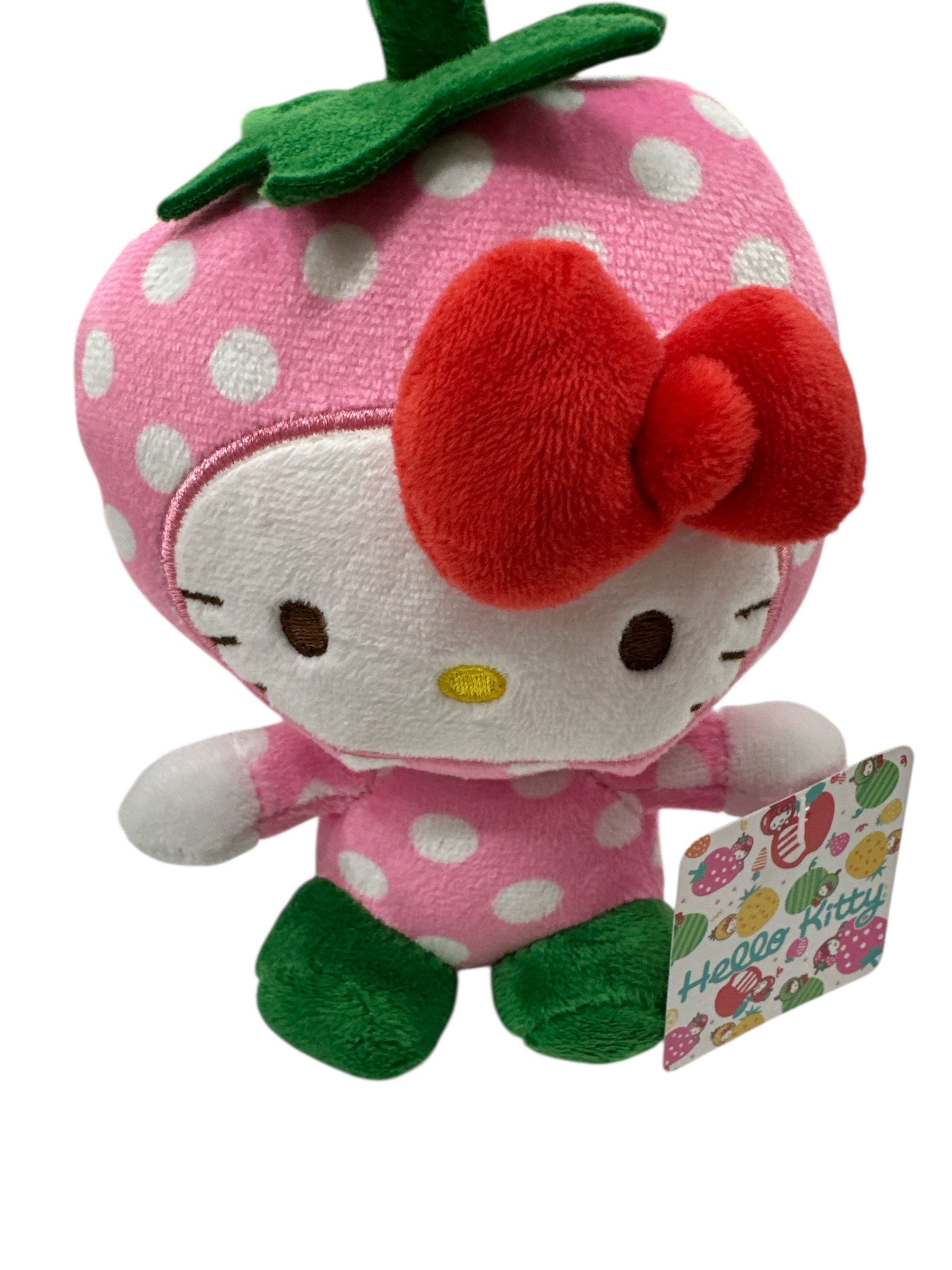 Hello Kitty Licensed Cherry Shape Plush Toy – 6-Inch Soft Collectible Stuffed Animal