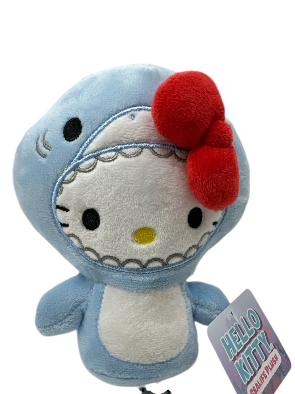 Hello Kitty Licensed Shark Face Plush Toy – 6-Inch Soft Collectible Stuffed Animal