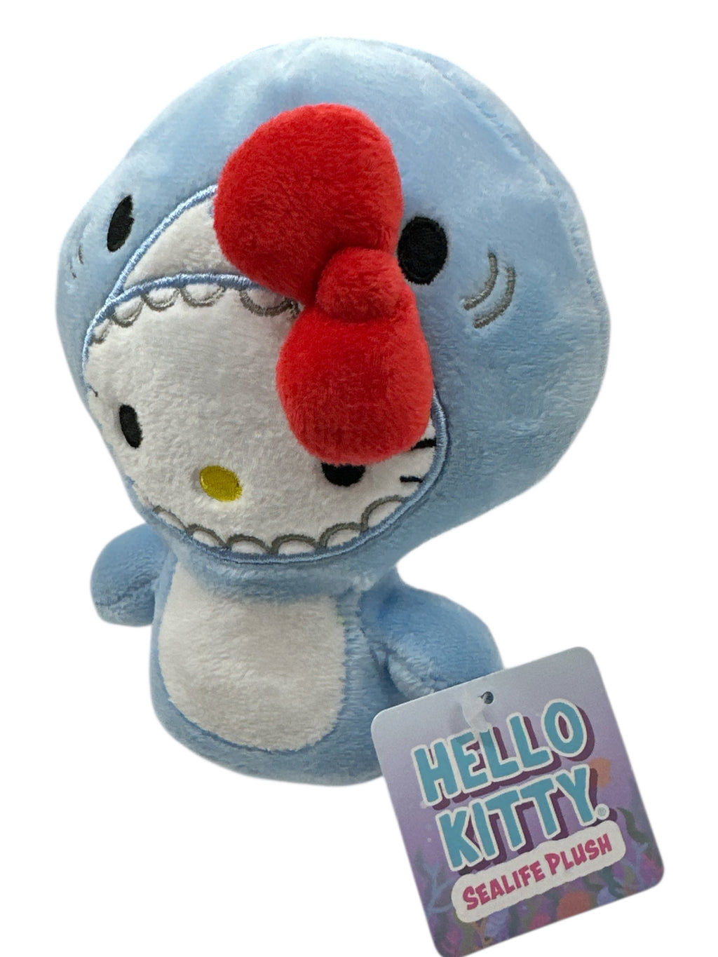 Hello Kitty Licensed Shark Face Plush Toy – 6-Inch Soft Collectible Stuffed Animal
