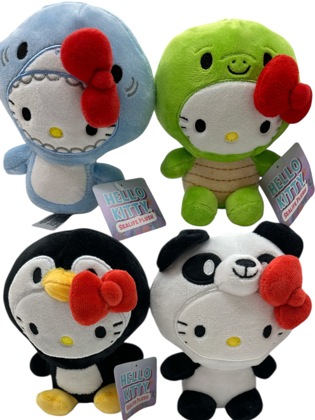 Hello Kitty Licensed Shark Face Plush Toy – 6-Inch Soft Collectible Stuffed Animal