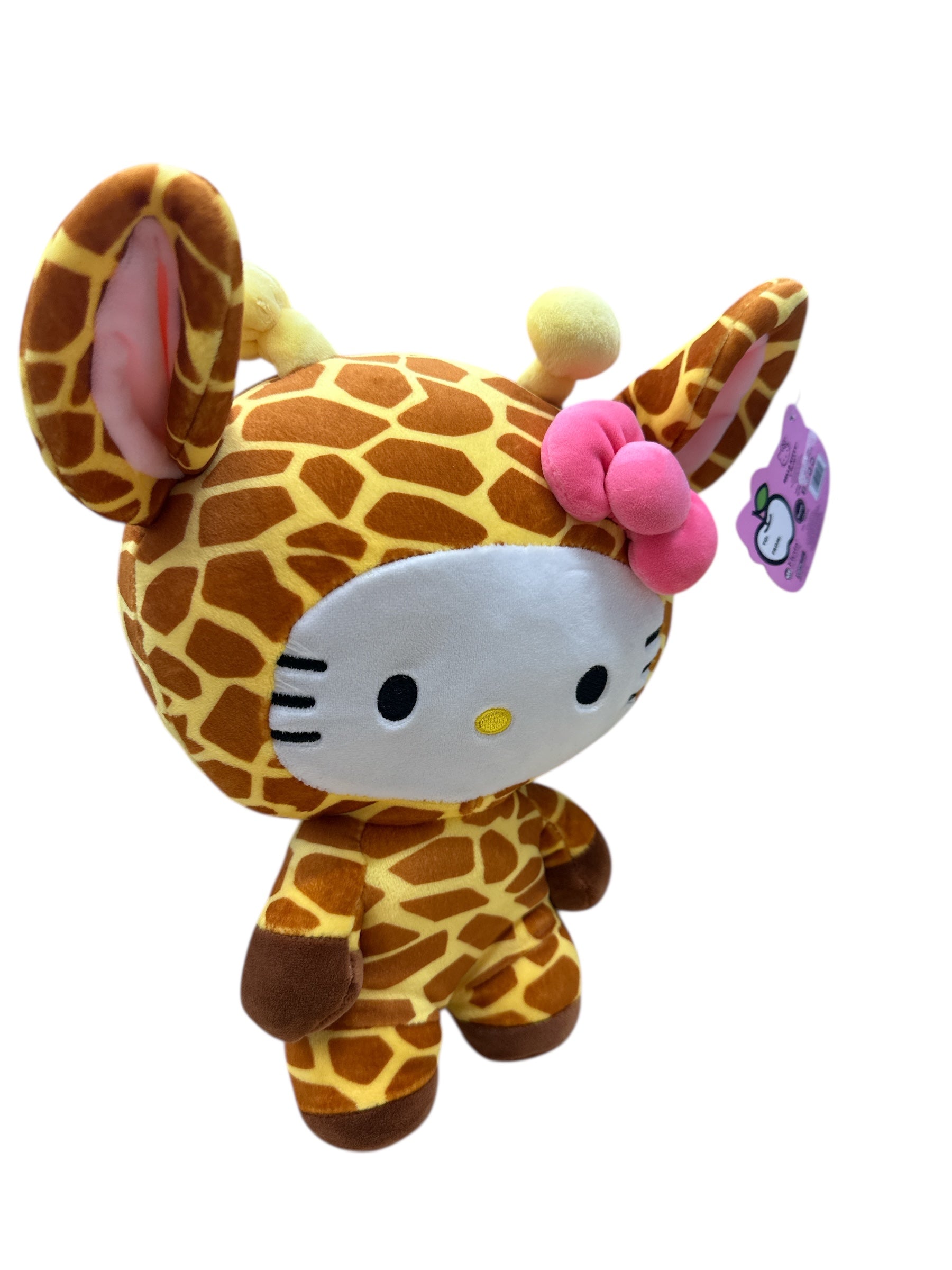 Hello Kitty Tiger,  Giraffe Plush - 10" Licensed Cuddly Friend!