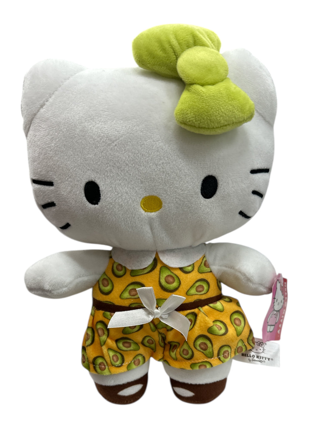 Hello Kitty Licensed Avocado Dress Plush Toy – 10-Inch Soft Collectible Stuffed Animal
