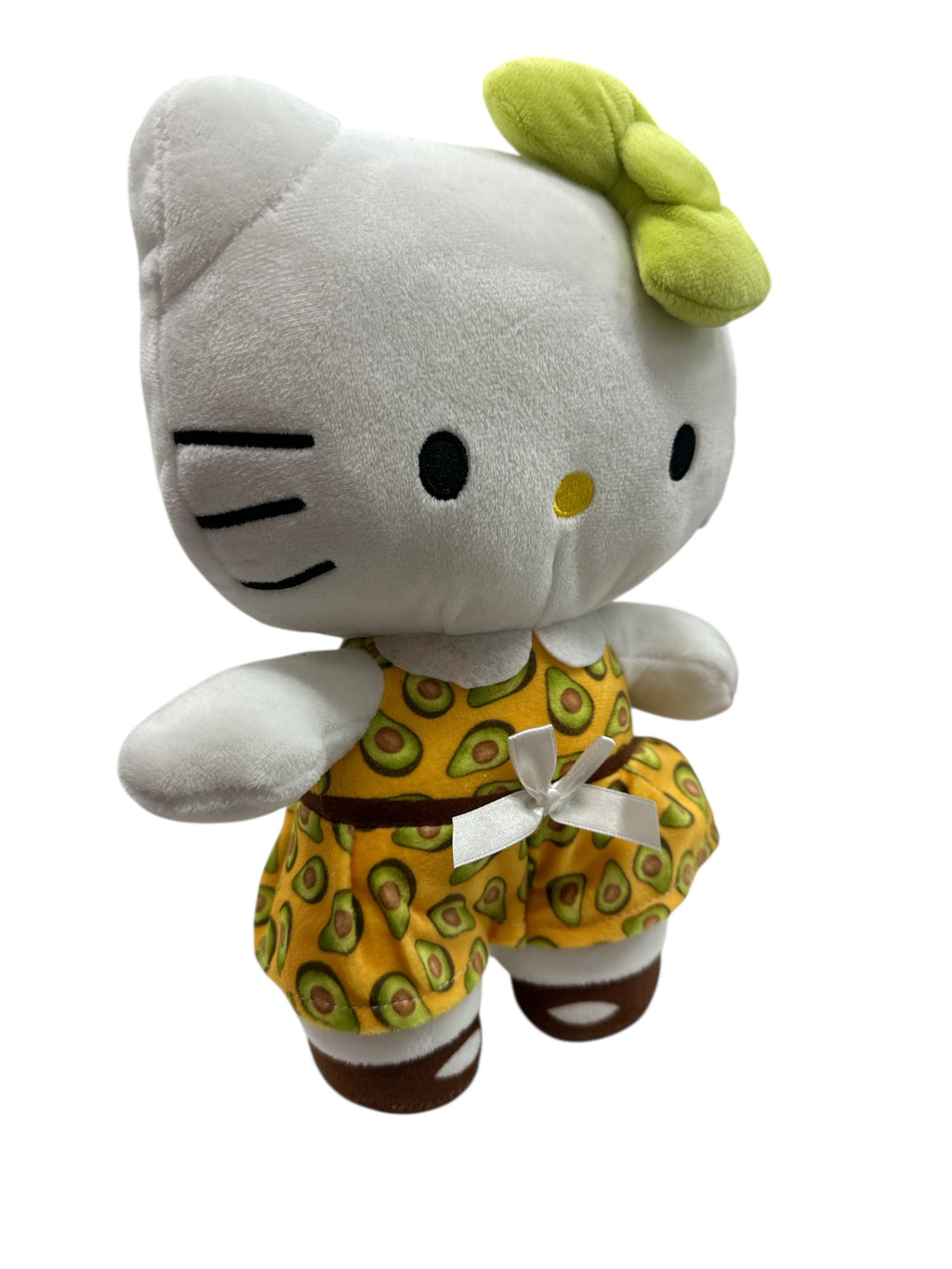 Hello Kitty Licensed Avocado Dress Plush Toy – 10-Inch Soft Collectible Stuffed Animal