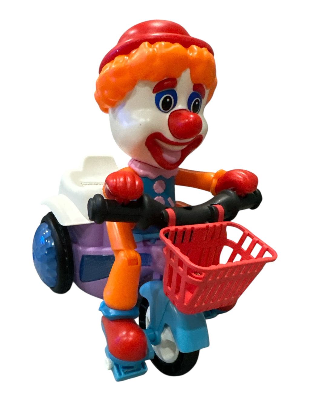 Stunt Cool Tricycle Toy for Kids – Musical Light-Up Ride-On Clown Trike with LED Wheels