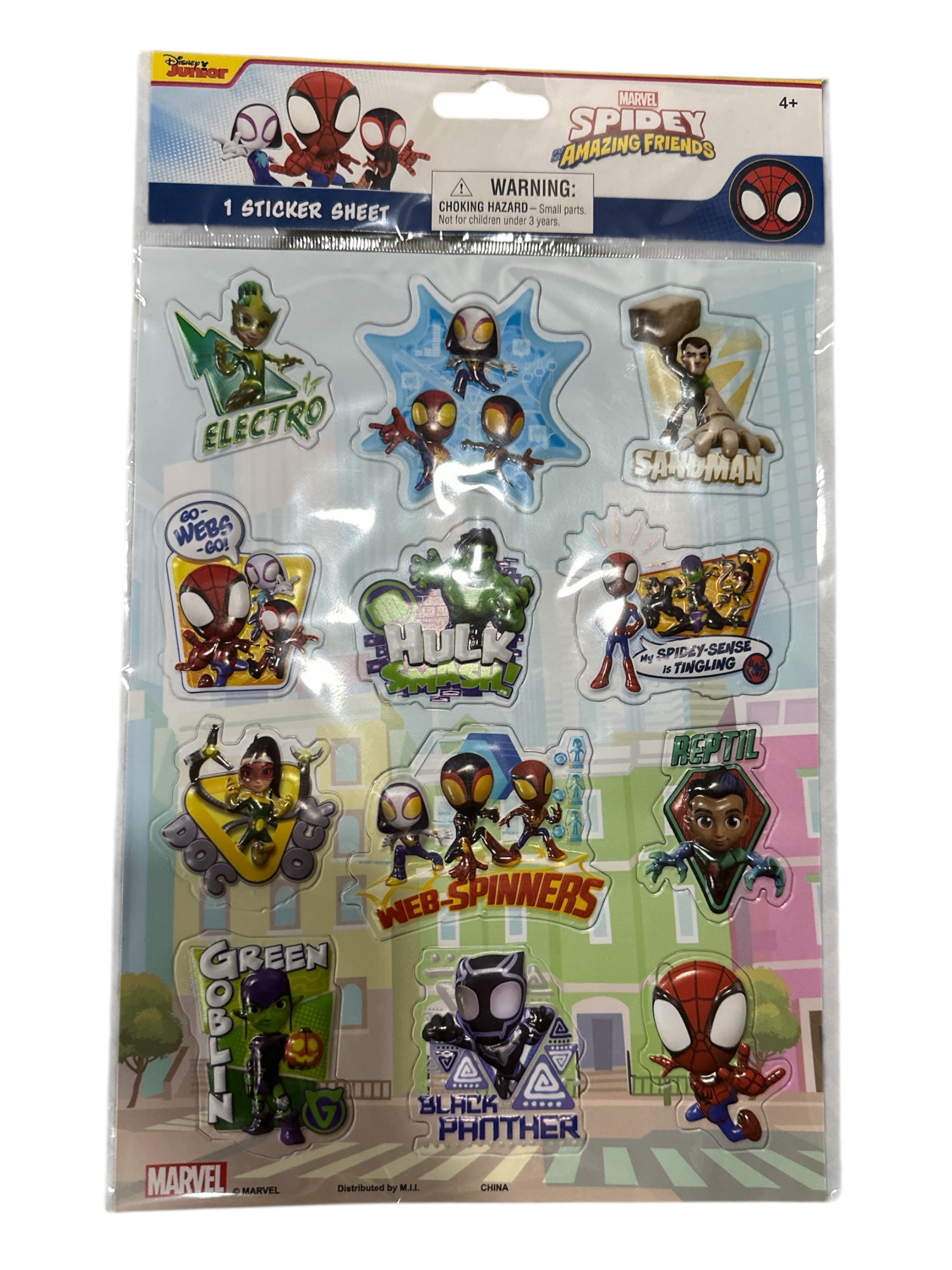 Marvel Spider-Man Puffy Sticker Sheet – 12 Raised Stickers, Licensed