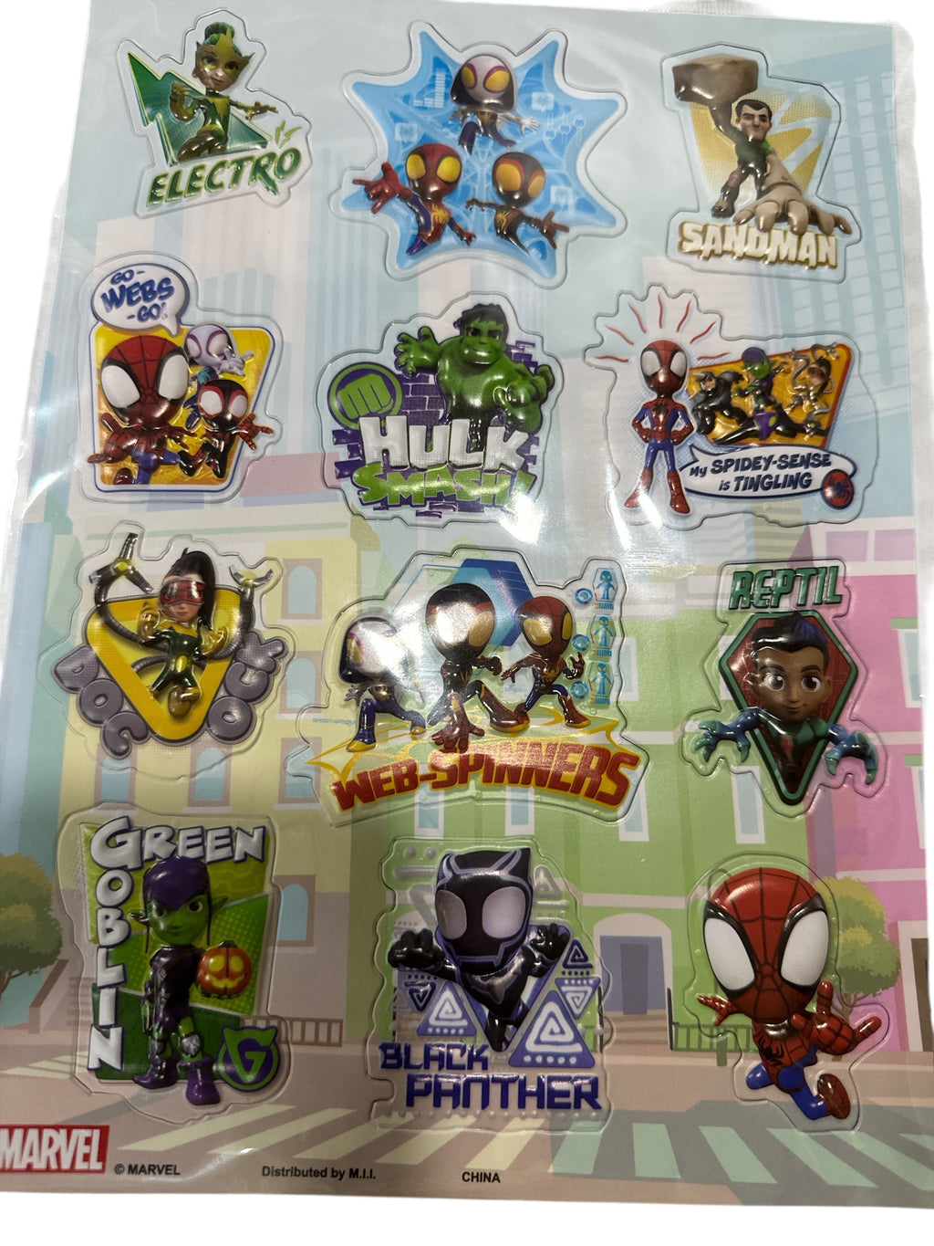 Marvel Spider-Man Puffy Sticker Sheet – 12 Raised Stickers, Licensed