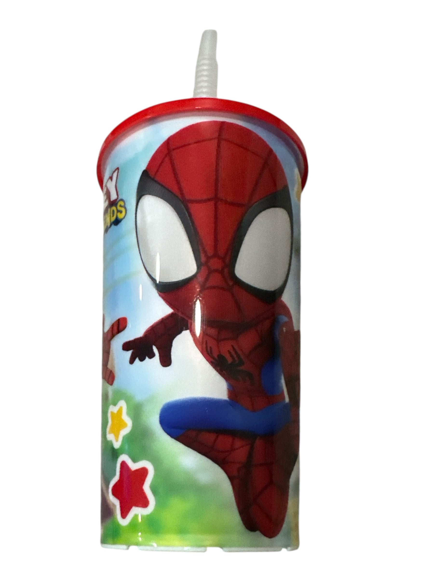 Spiderman  and Friends 16 oz PP Sport Tumbler with Lid – Reusable Kids Drinking Cup