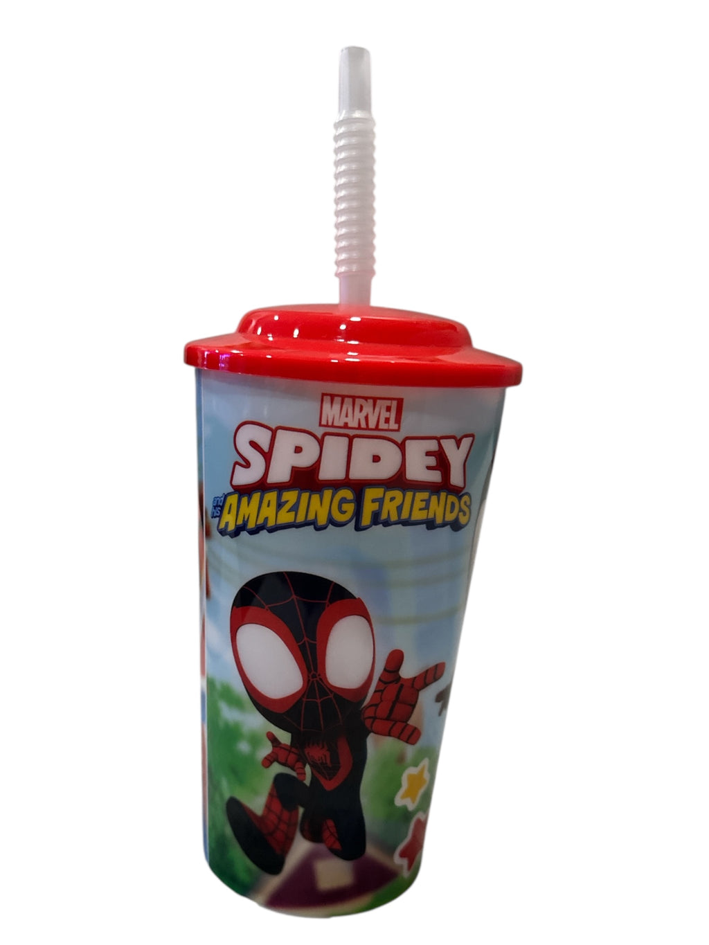 Spiderman  and Friends 16 oz PP Sport Tumbler with Lid – Reusable Kids Drinking Cup