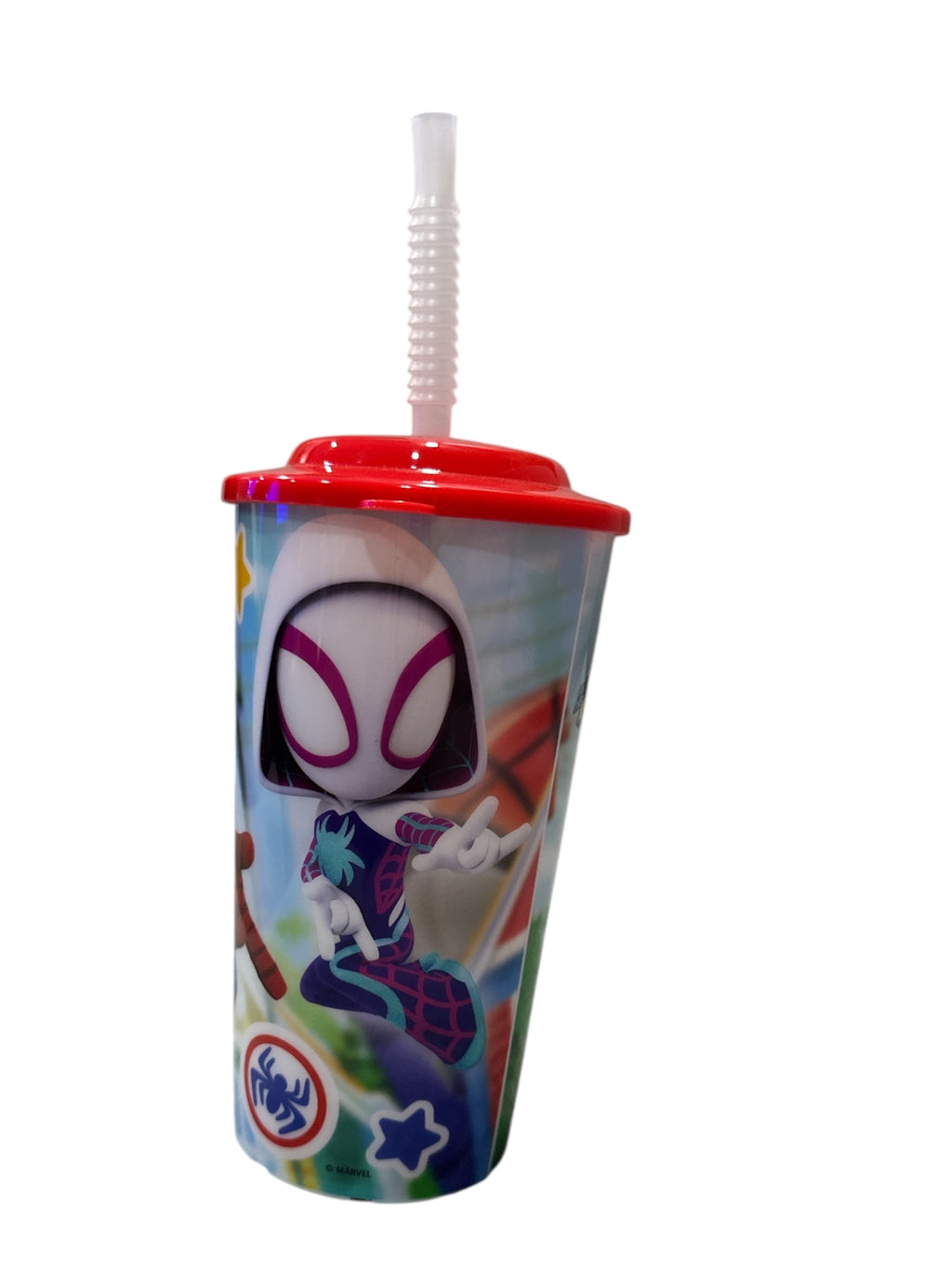 Spiderman  and Friends 16 oz PP Sport Tumbler with Lid – Reusable Kids Drinking Cup