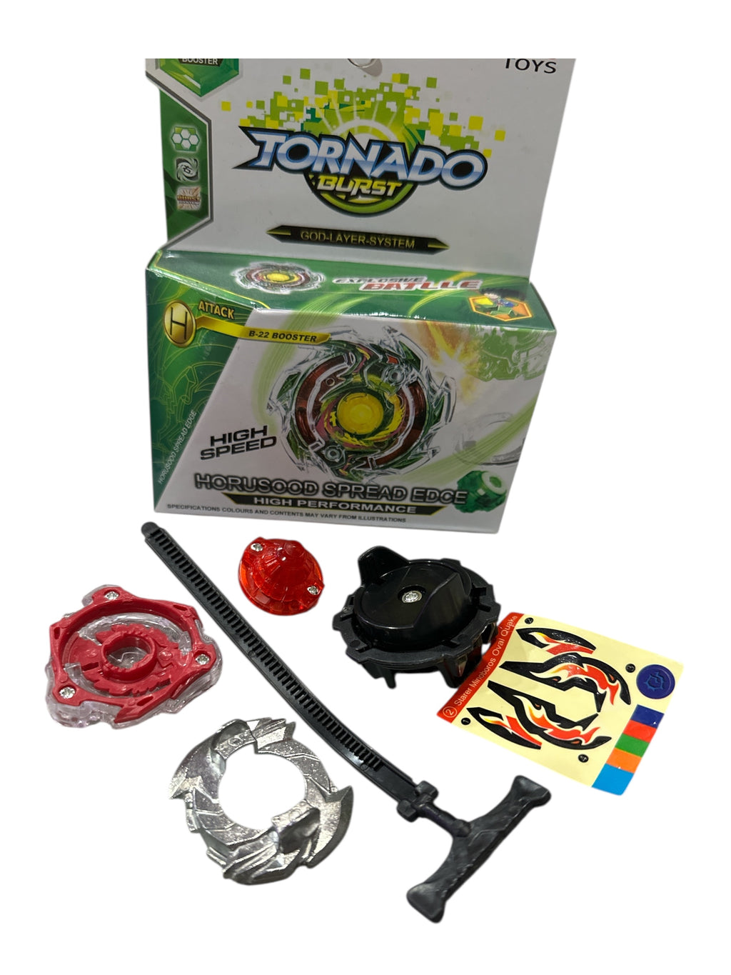 Babyblade Style Tornado Playing Game – Spinning Battle Toy Set