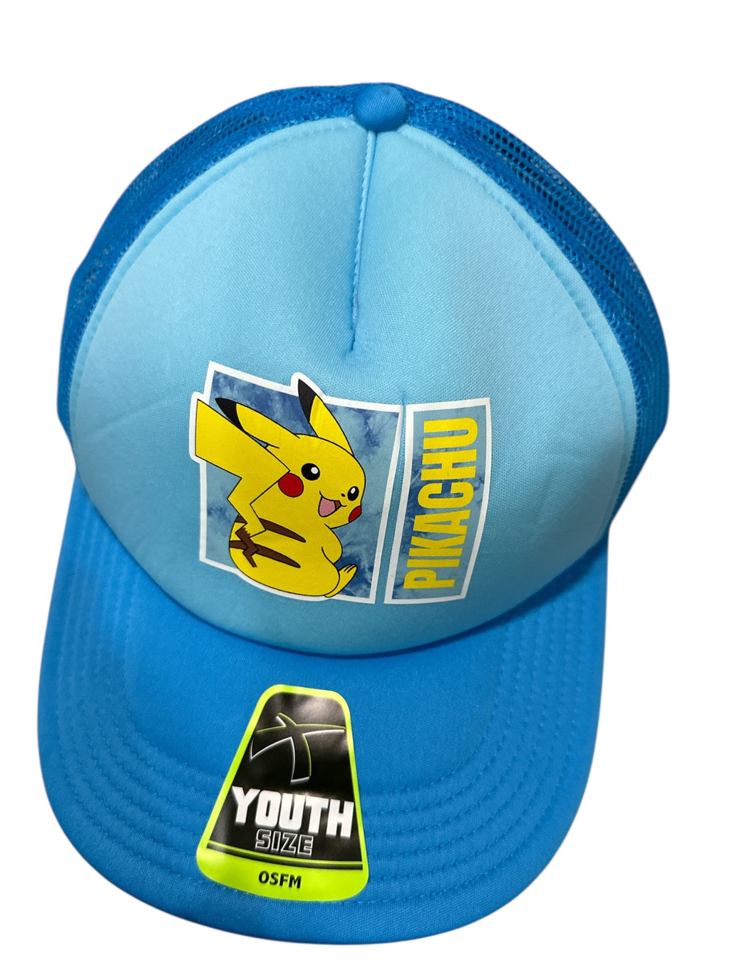 Pokemon Style Kids Hat Cap – Adjustable Blue Baseball Cap