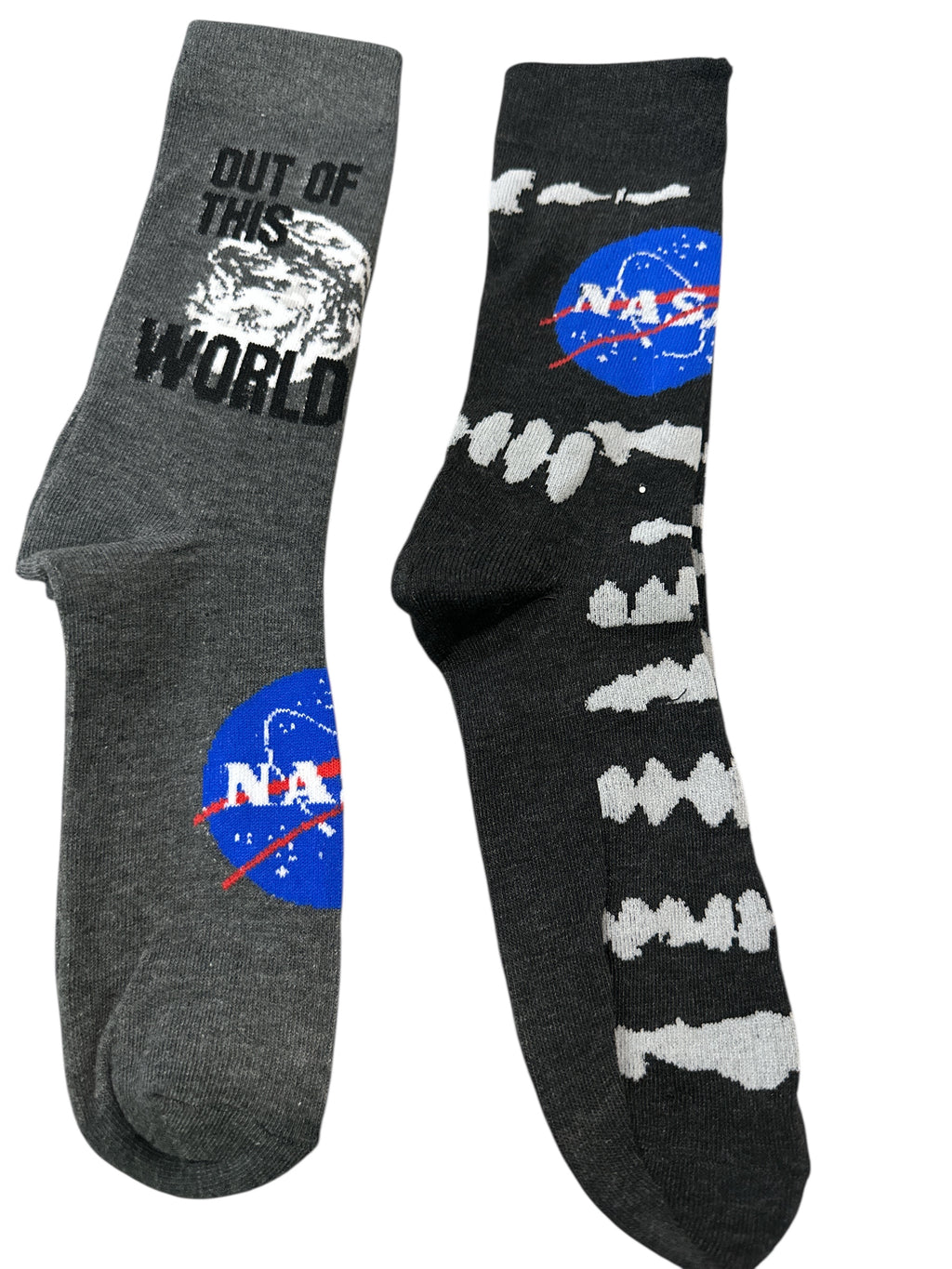 NASA Adult Socks – 2 Pair Pack, Official Licensed Crew Socks