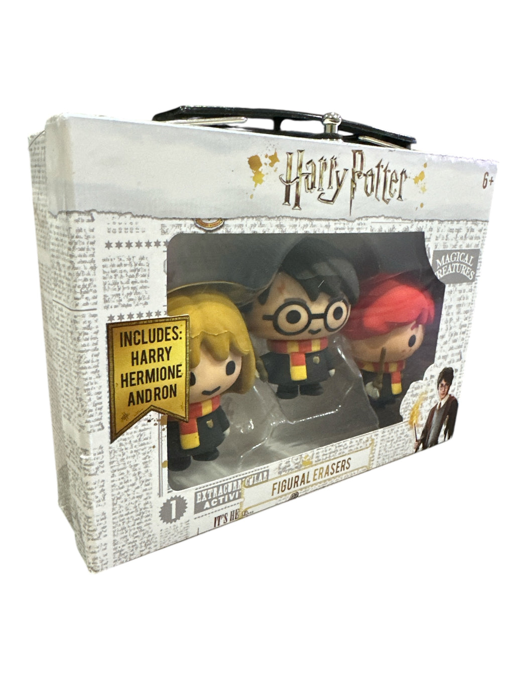 Harry Potter Figural Erasers Set, Harry Hermione Ron Characters, Officially Licensed Magical Creatures Erasers, School & Collectible Gift for Kids
