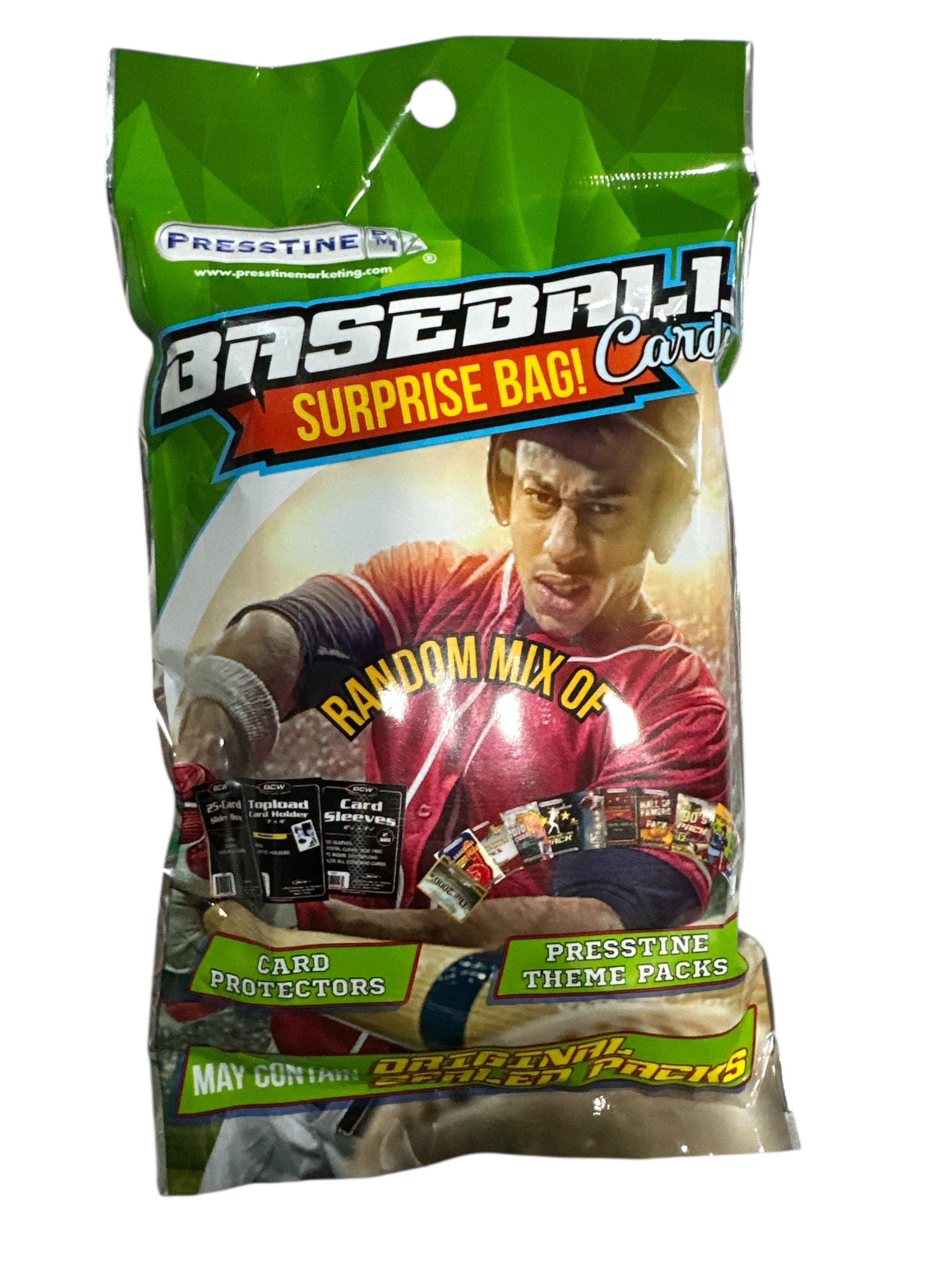 Baseball Cards Surprise Bag, Random Mix Trading Cards Pack, Includes Card Protectors & Theme Packs, Collectible Baseball Card Mystery Set