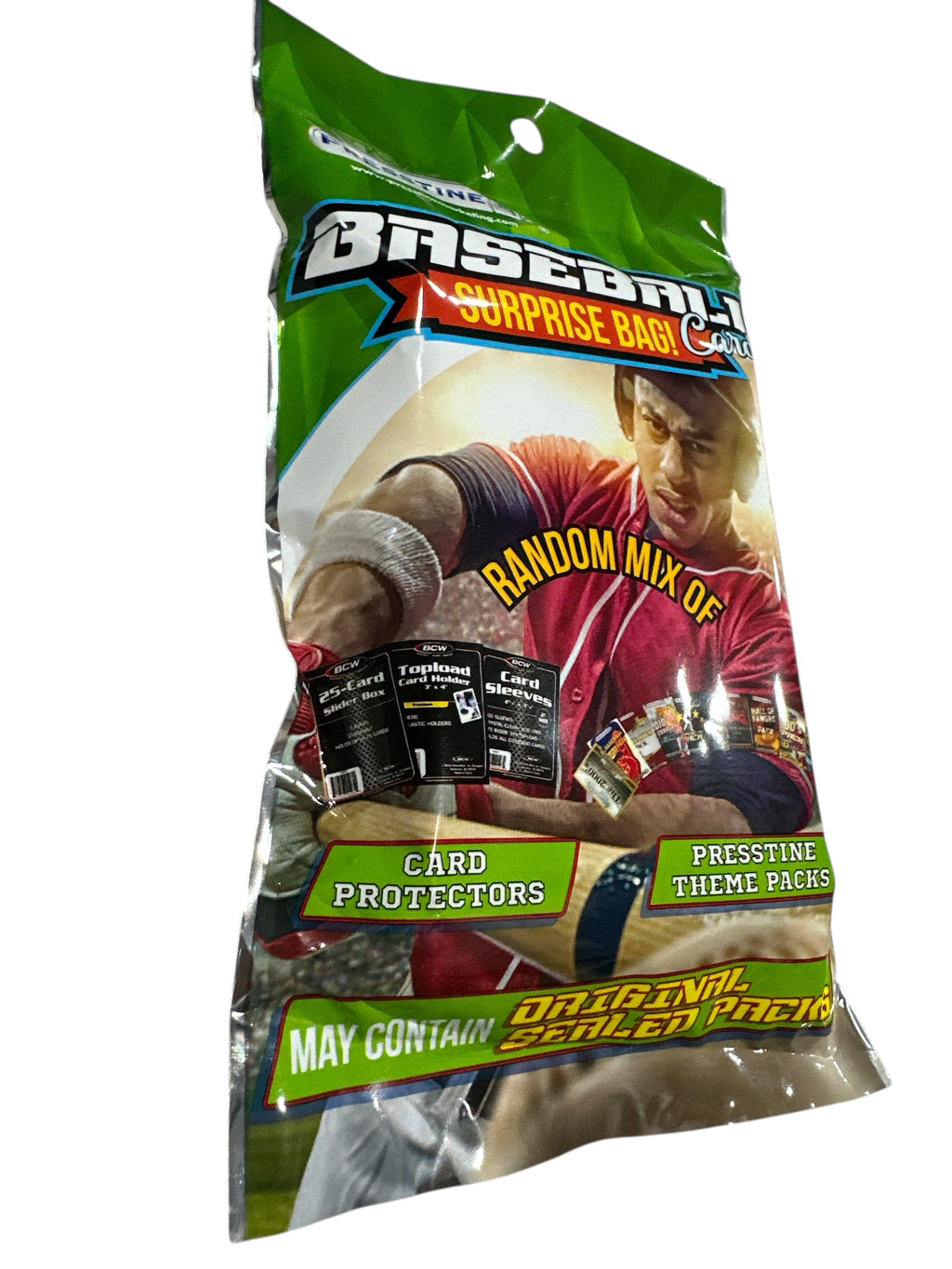Baseball Cards Surprise Bag, Random Mix Trading Cards Pack, Includes Card Protectors & Theme Packs, Collectible Baseball Card Mystery Set
