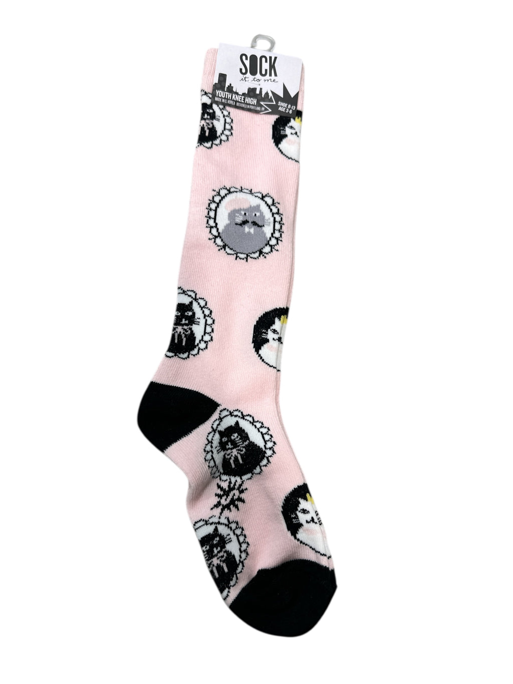 Girls Youth Knee High Socks, Cute Bicycle Pattern Knee-Length Socks for Kids, Soft & Comfortable Long Socks for Girls