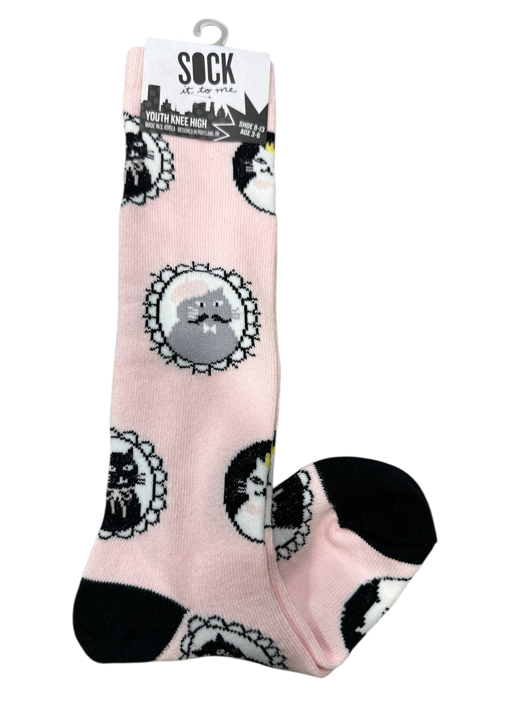 Girls Youth Knee High Socks, Cute Bicycle Pattern Knee-Length Socks for Kids, Soft & Comfortable Long Socks for Girls