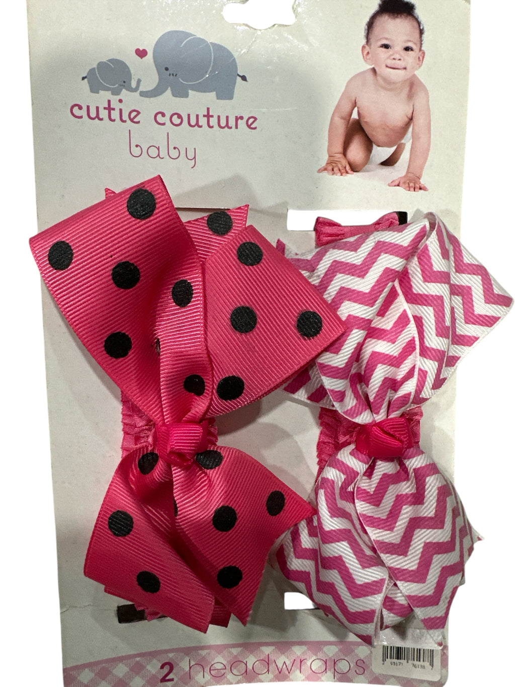 Baby Girl Bow Headband – Soft Fabric Hair Bow Headwrap for Infants & Toddlers, Stretchy & Comfortable, Pink Bow Accessory for Everyday Wear & Photos