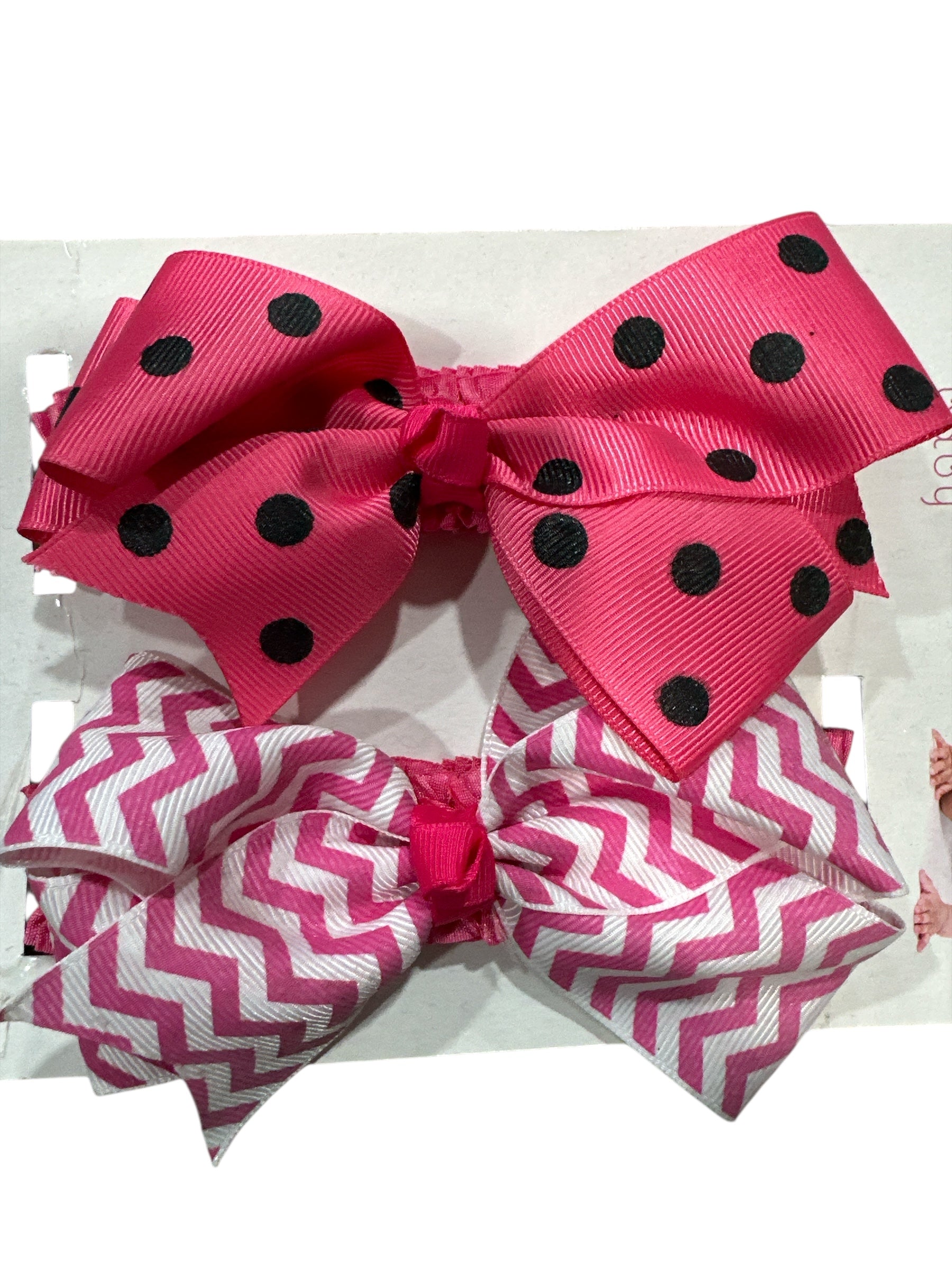 Baby Girl Bow Headband – Soft Fabric Hair Bow Headwrap for Infants & Toddlers, Stretchy & Comfortable, Pink Bow Accessory for Everyday Wear & Photos
