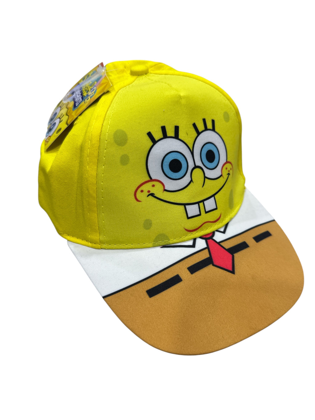SpongeBob SquarePants Kids Baseball Cap – Officially Licensed Cartoon Hat for Boys, Adjustable Fit, Yellow Character Design