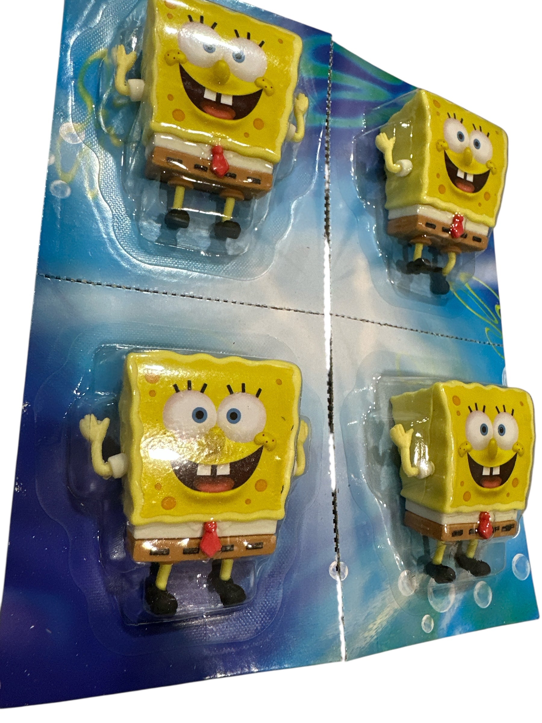 SpongeBob SquarePants Erasers 4-Pack – Officially Licensed Cartoon Character Pencil Erasers for Kids, School & Party Favors