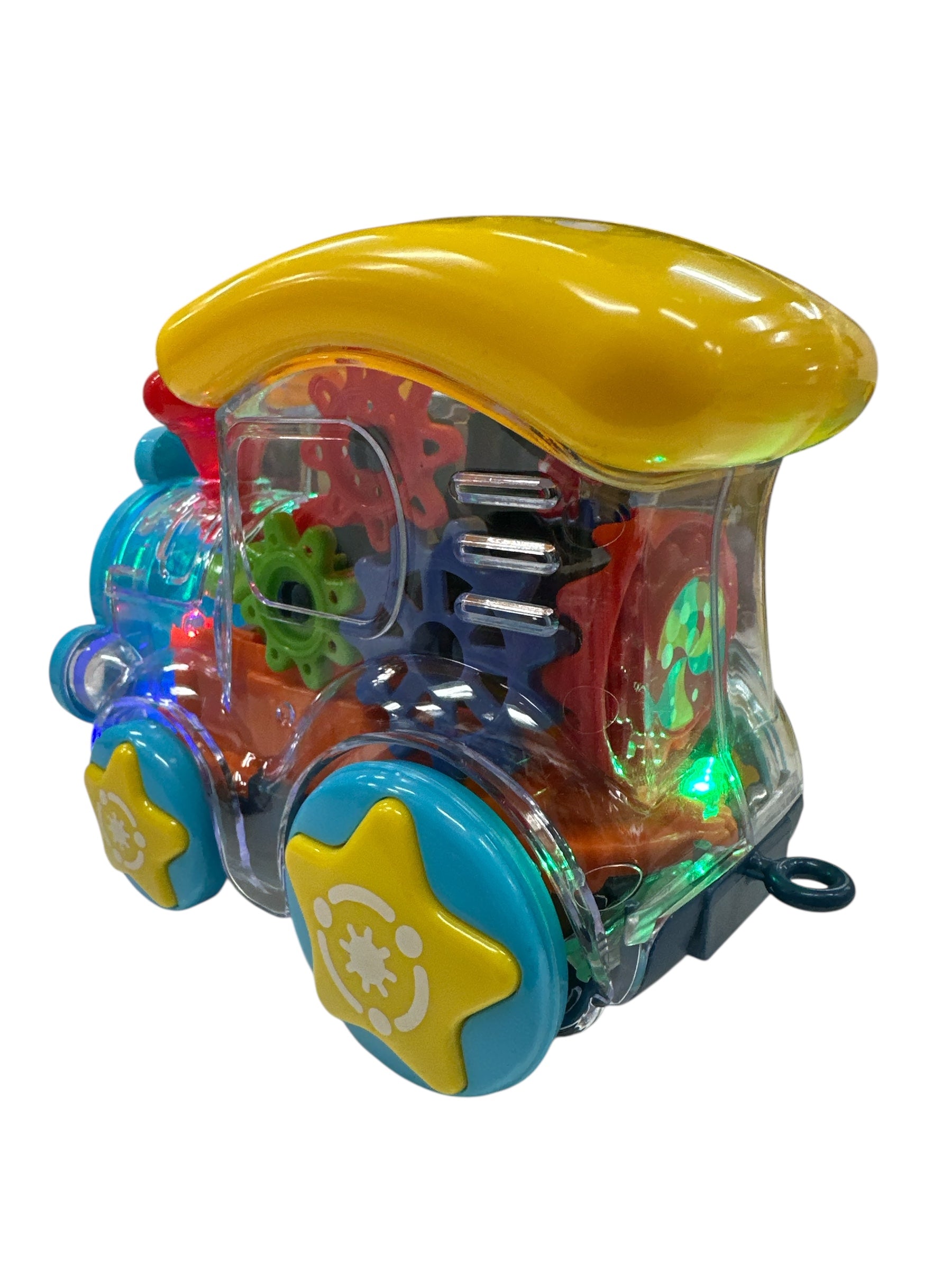 Gear Train Battery Operated Toy with Lights & Music – Educational Train for Kids Ages 3+, Motor Skills Learning Toy