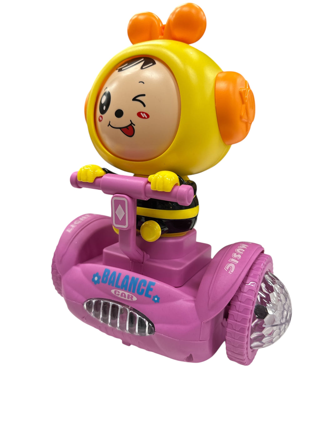 Kids Balance Car Dinosaur Version with Lights and Music, Cute Ride-On Balance Toy, Interactive Push Car for Toddlers Ages 3+