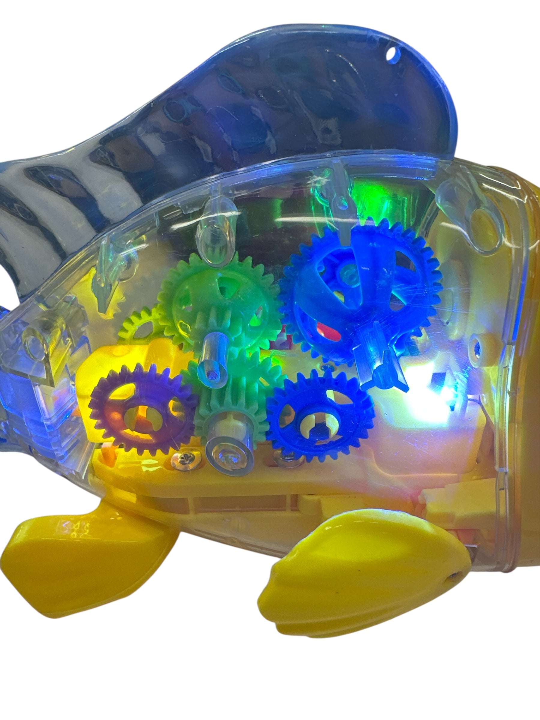 B/O Dancing Gear Fish Toy with Lights & Music – Educational Gear Toy for Kids Ages 3+, Motor Skills Learning Toy