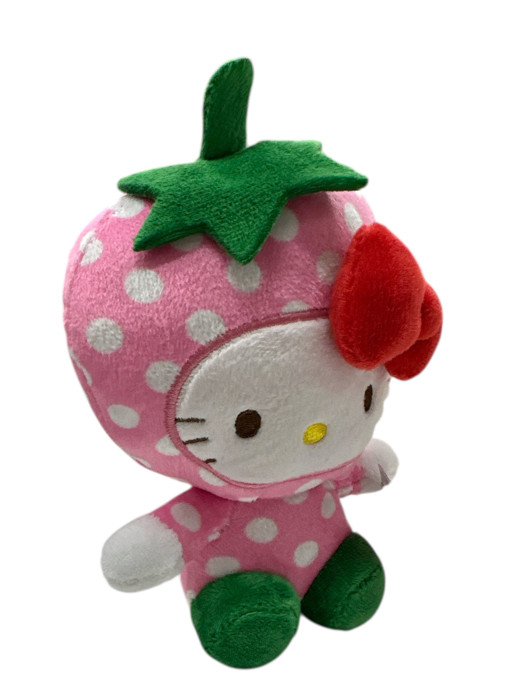 Hello Kitty Licensed Strawberry Plush Toy – 6-Inch Soft Collectible Stuffed Animal