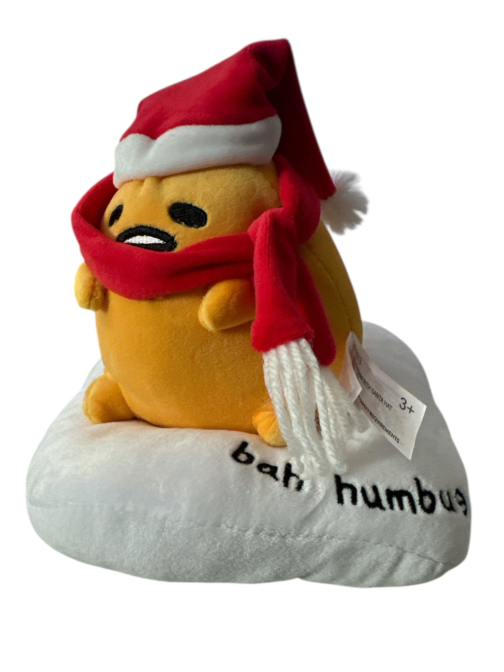Sanrio Gudetama The Lazy Egg Christmas Plush 7” – Super Soft Holiday Stuffed Toy, Cute Collectible Gift