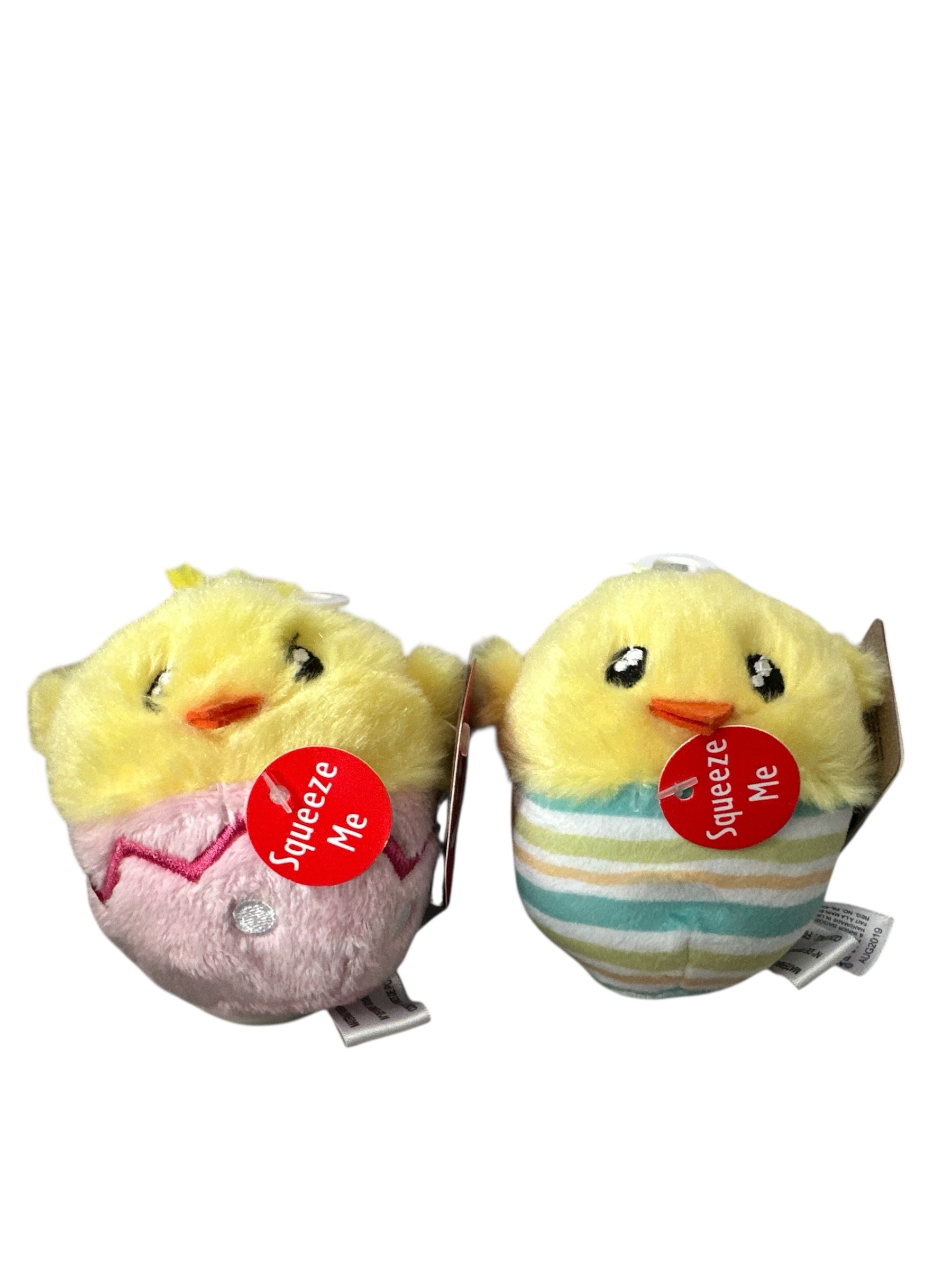 Cute Chick Plush Toy Set – 2-Pack, 3” Mini Super Soft Stuffed Animals, Eco-Friendly & Squeezable Gift for Kids