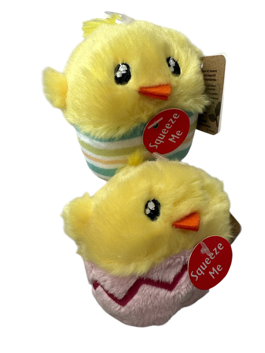 Cute Chick Plush Toy Set – 2-Pack, 3” Mini Super Soft Stuffed Animals, Eco-Friendly & Squeezable Gift for Kids