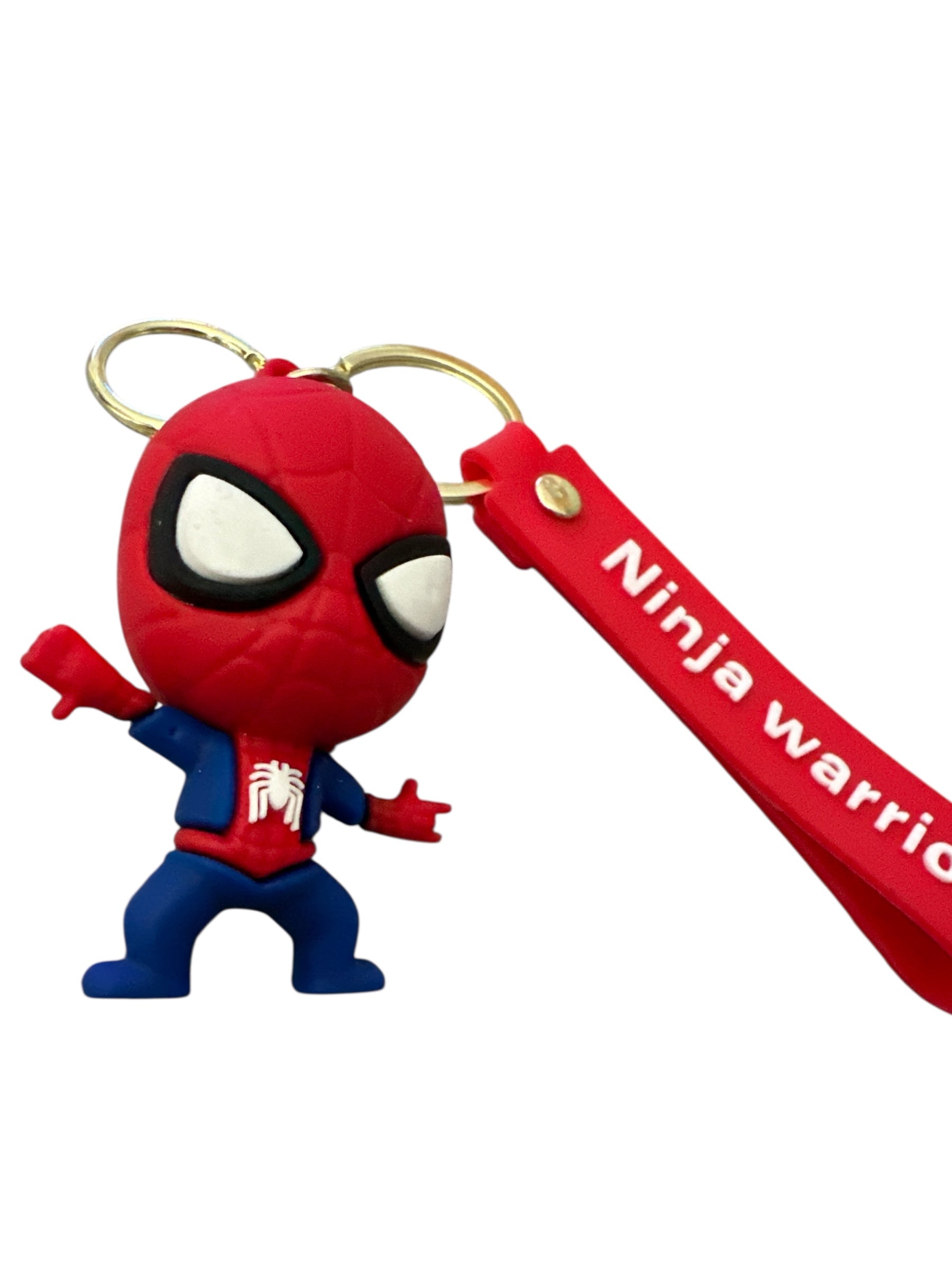 Superhero Themed Silicone Keychain Set – 2-Pack, 3” Mini Soft PVC Character Keychains, Cute Bag & Key Accessory