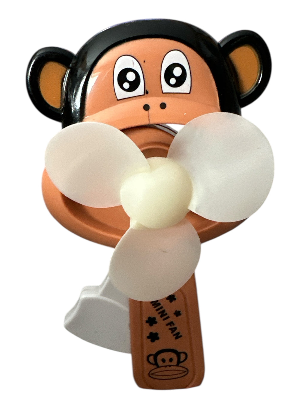 Cute Monkey Mini Fan Set – 2-Pack Handheld Cartoon Fans, Portable Battery Operated Cooling Fan for Kids