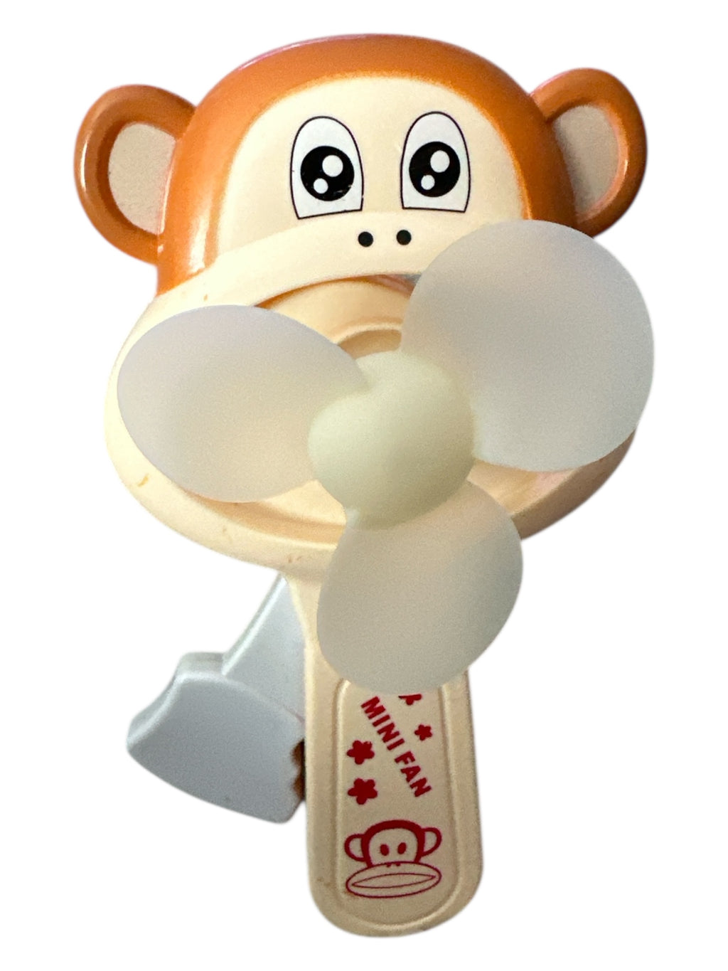 Cute Monkey Mini Fan Set – 2-Pack Handheld Cartoon Fans, Portable Battery Operated Cooling Fan for Kids