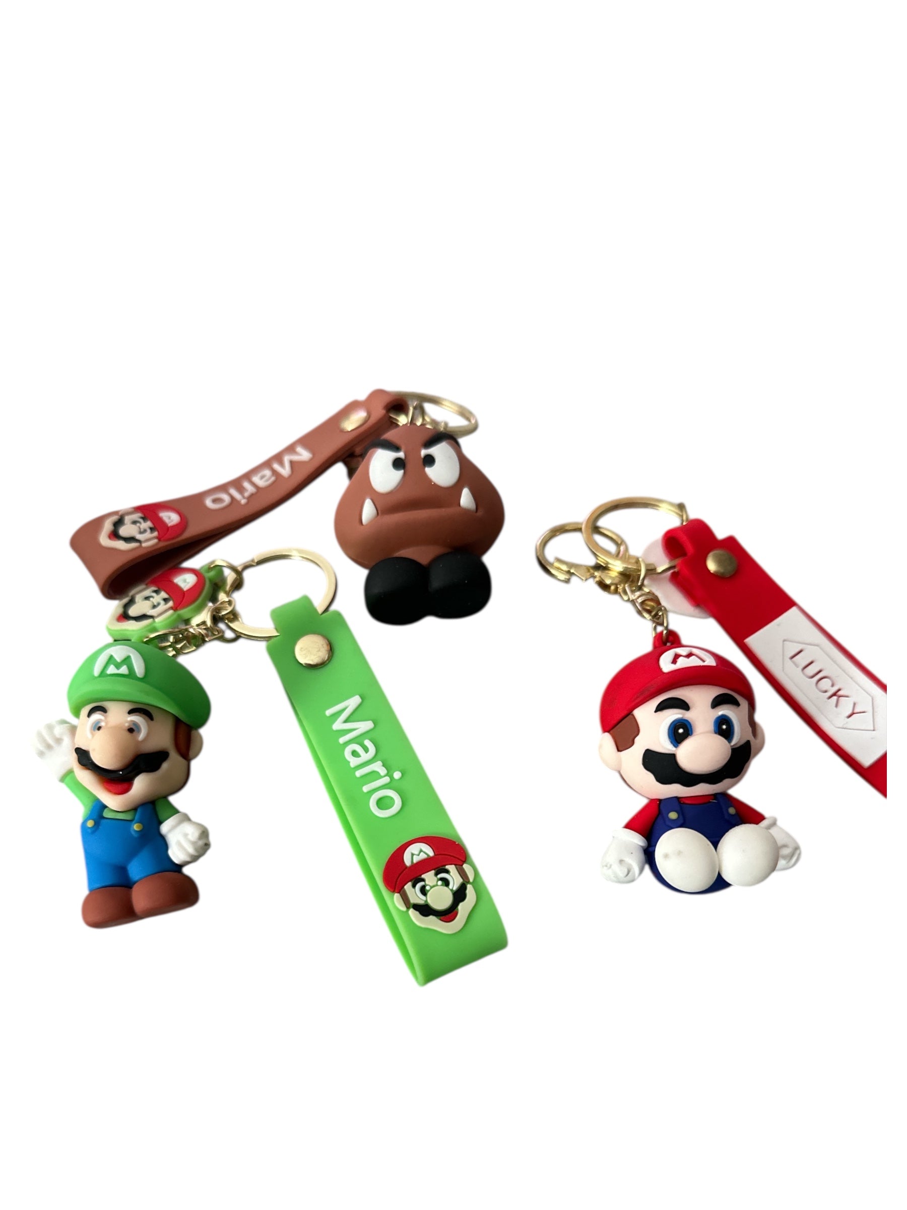 Game Character Themed Silicone Keychain Set – 3-Pack Combo, 3” Mini Soft PVC Keychains, Cute Bag & Key Accessories