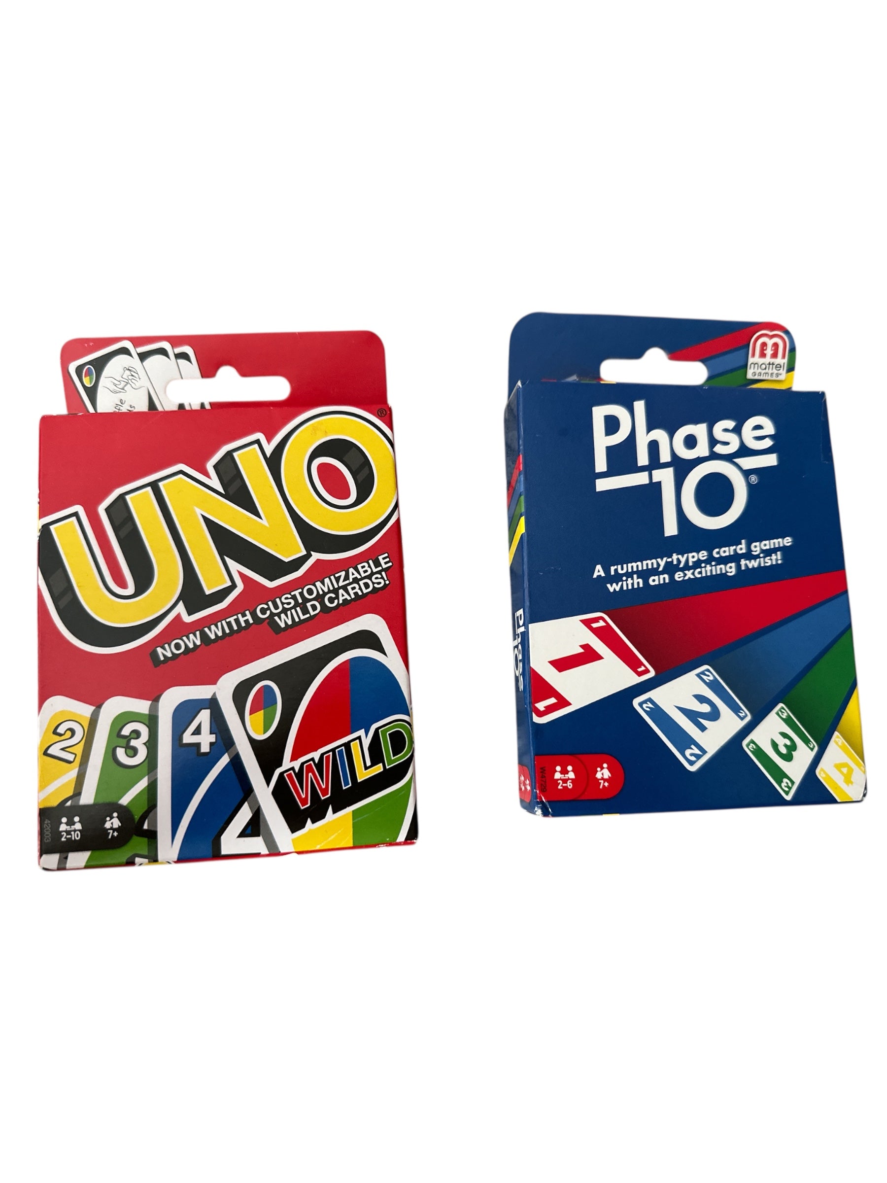 UNO & Phase 10 Card Game Combo – 2-Pack Family Card Games Set, Classic & Rummy-Style Games for Kids and Adults