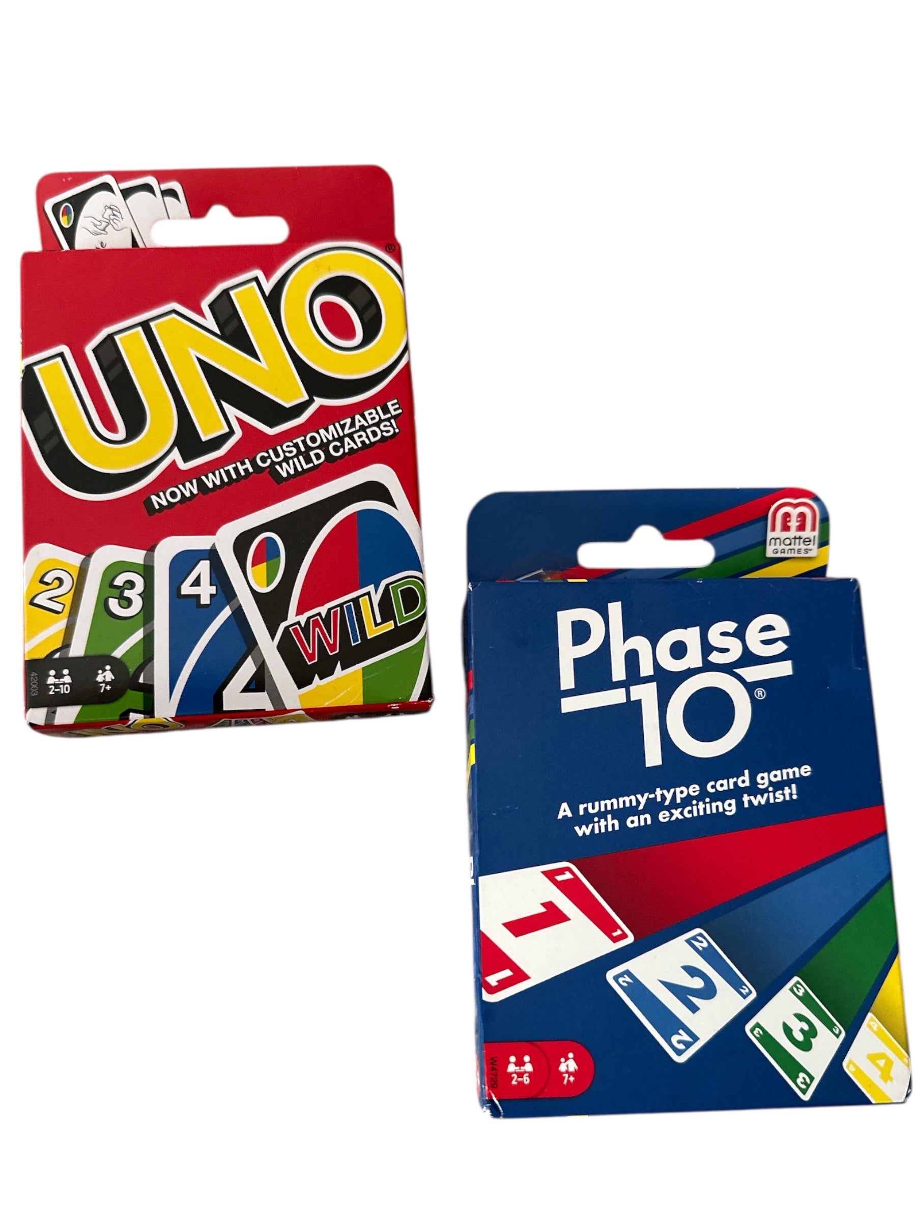 UNO & Phase 10 Card Game Combo – 2-Pack Family Card Games Set, Classic & Rummy-Style Games for Kids and Adults
