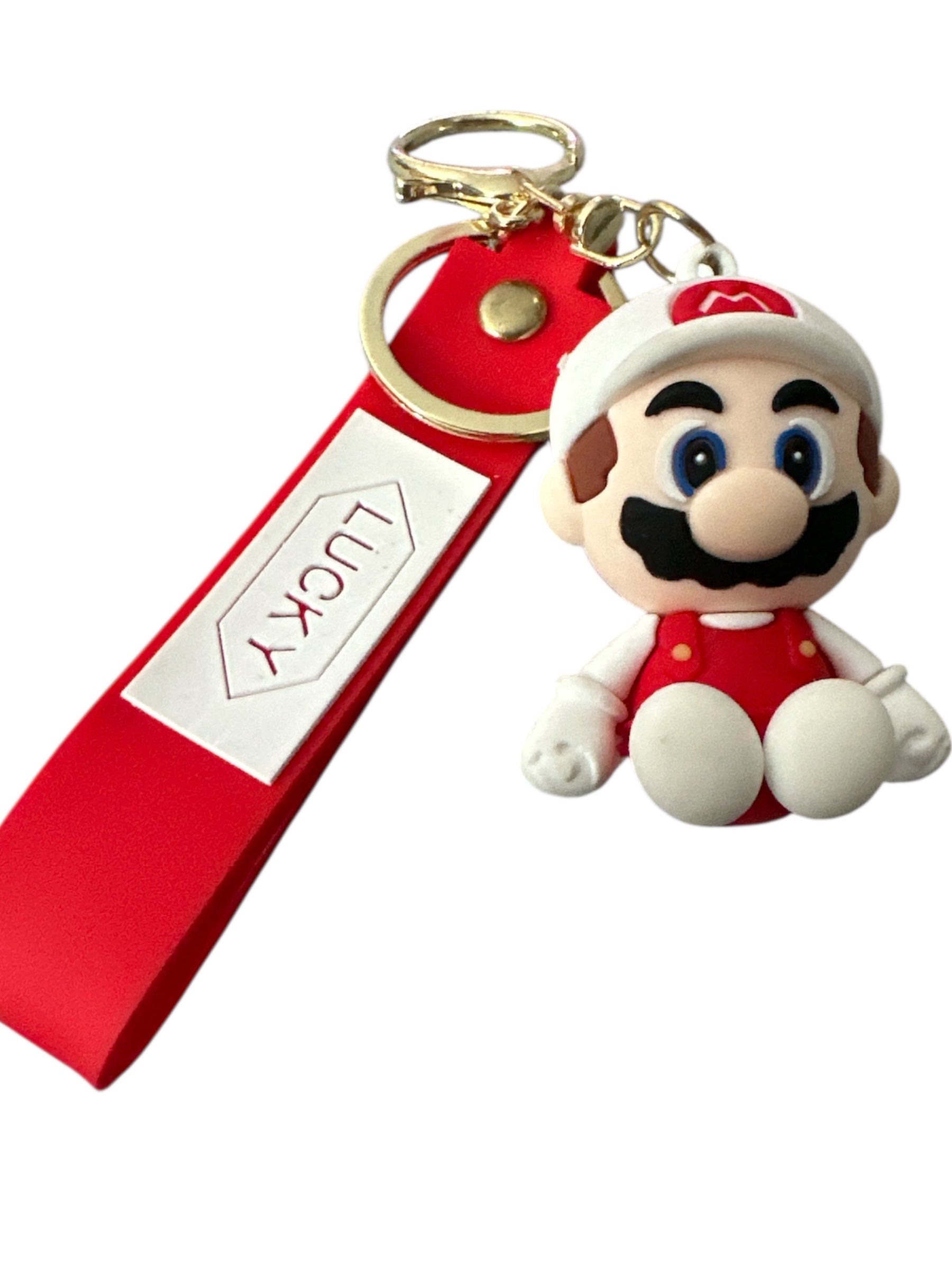 Super Mario Themed Combo Set – 7” Plush Toy + 3” Mini Keychain, Cute Gift Bundle for Kids & Fans