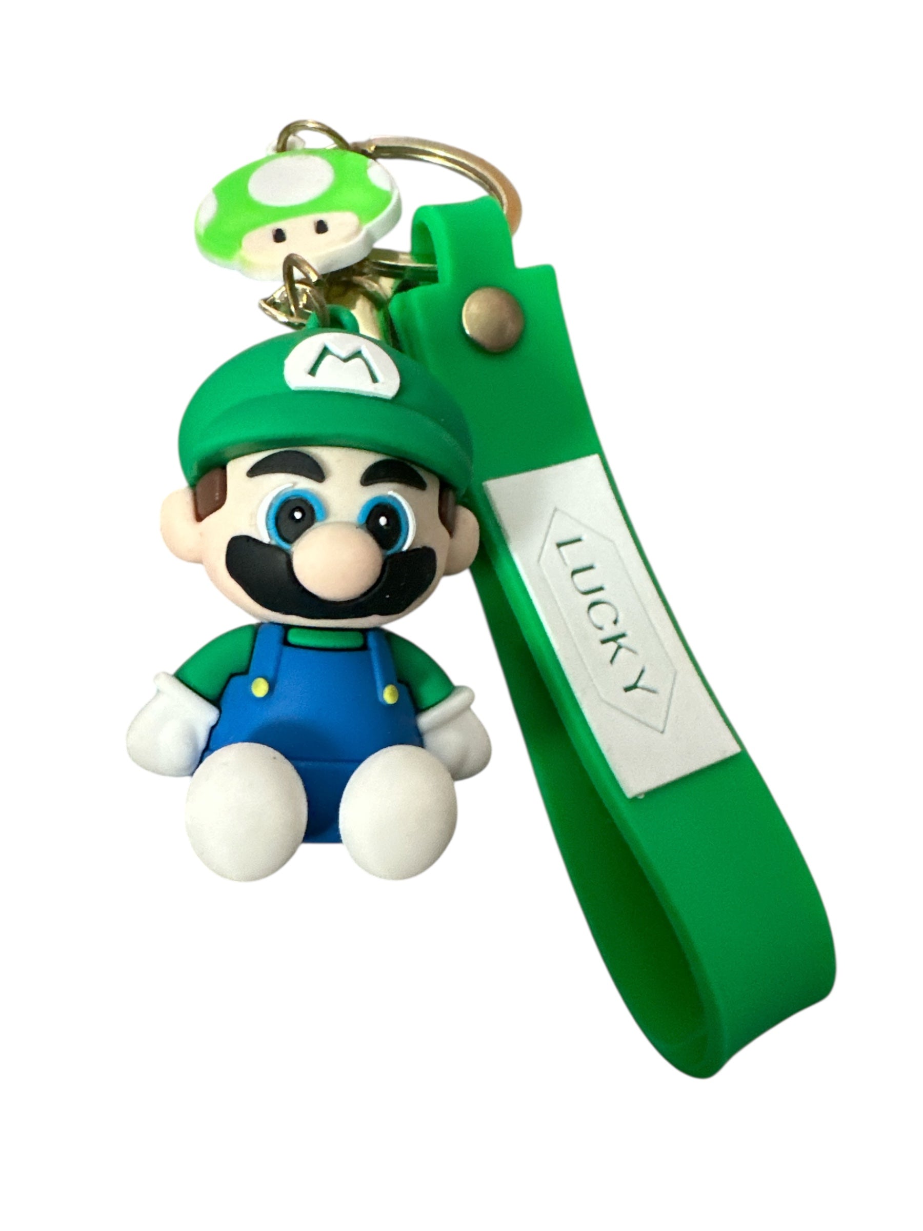 Game Character Themed Silicone Keychain Combo Set – 2-Pack, 3” Mini Soft PVC Figure Keychains with Wrist Strap