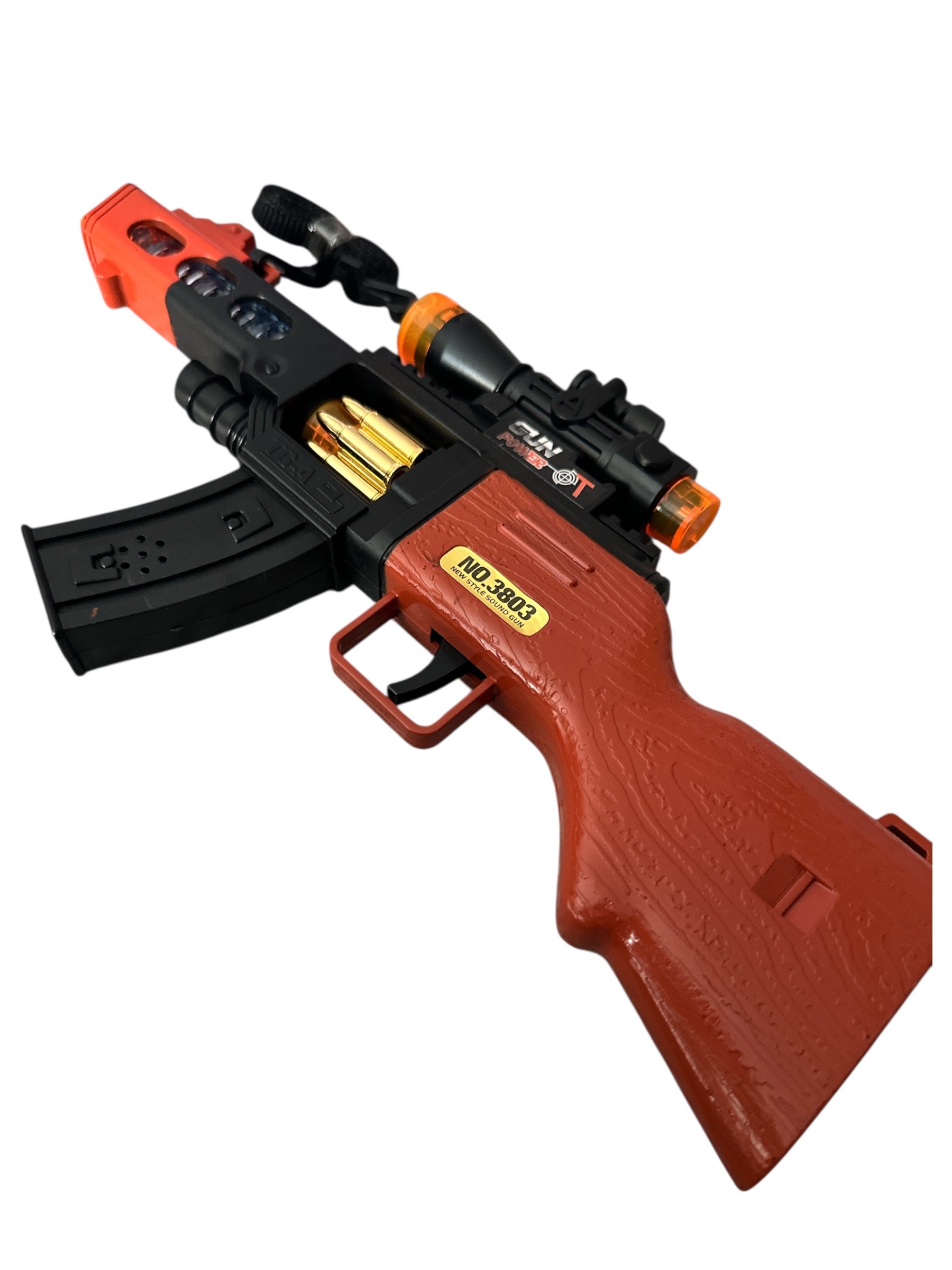 Toy Gun with Light & Sound – 12” Battery Operated Play Toy, Action Sound Effects for Kids