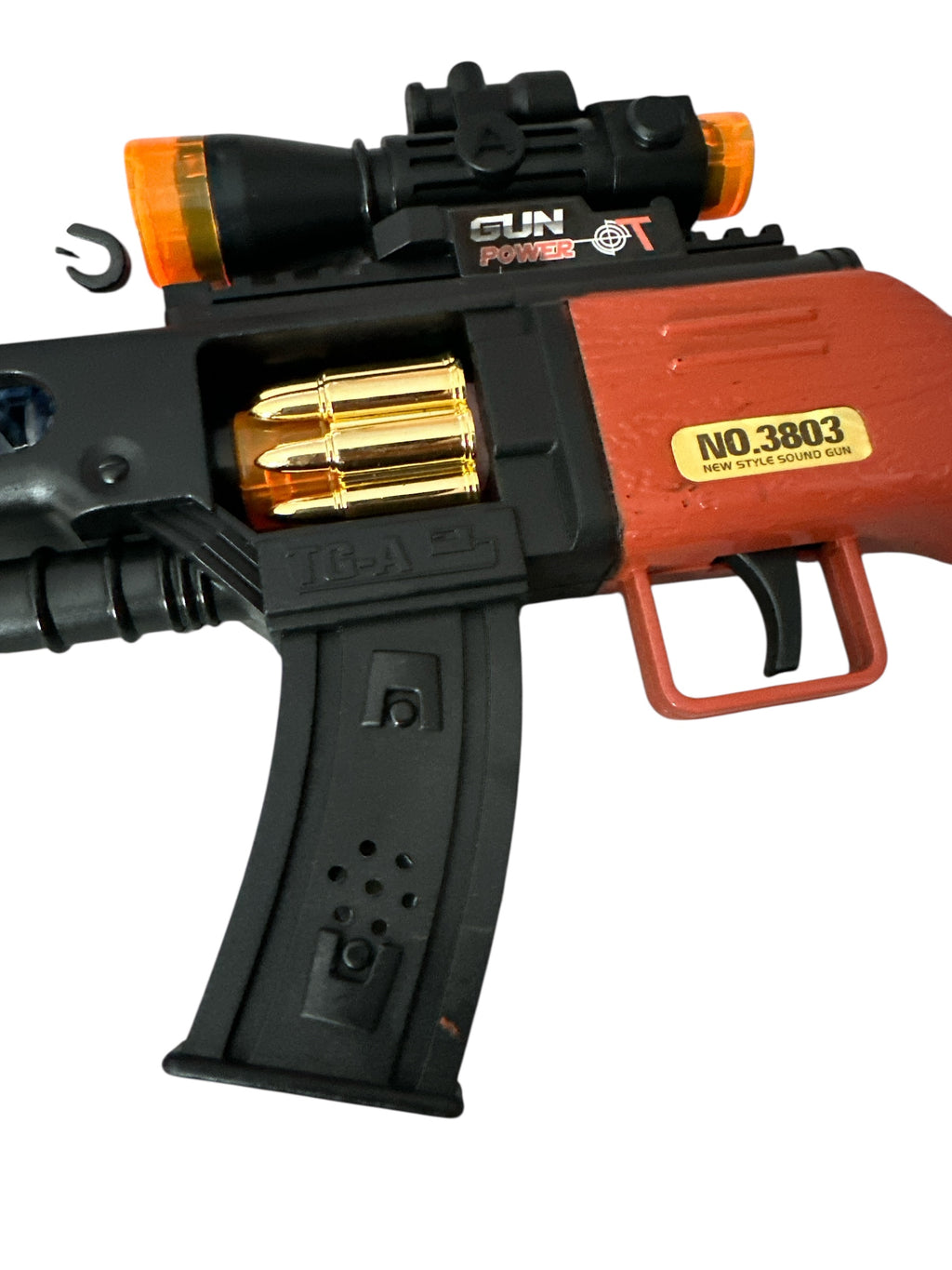 Toy Gun with Light & Sound – 12” Battery Operated Play Toy, Action Sound Effects for Kids