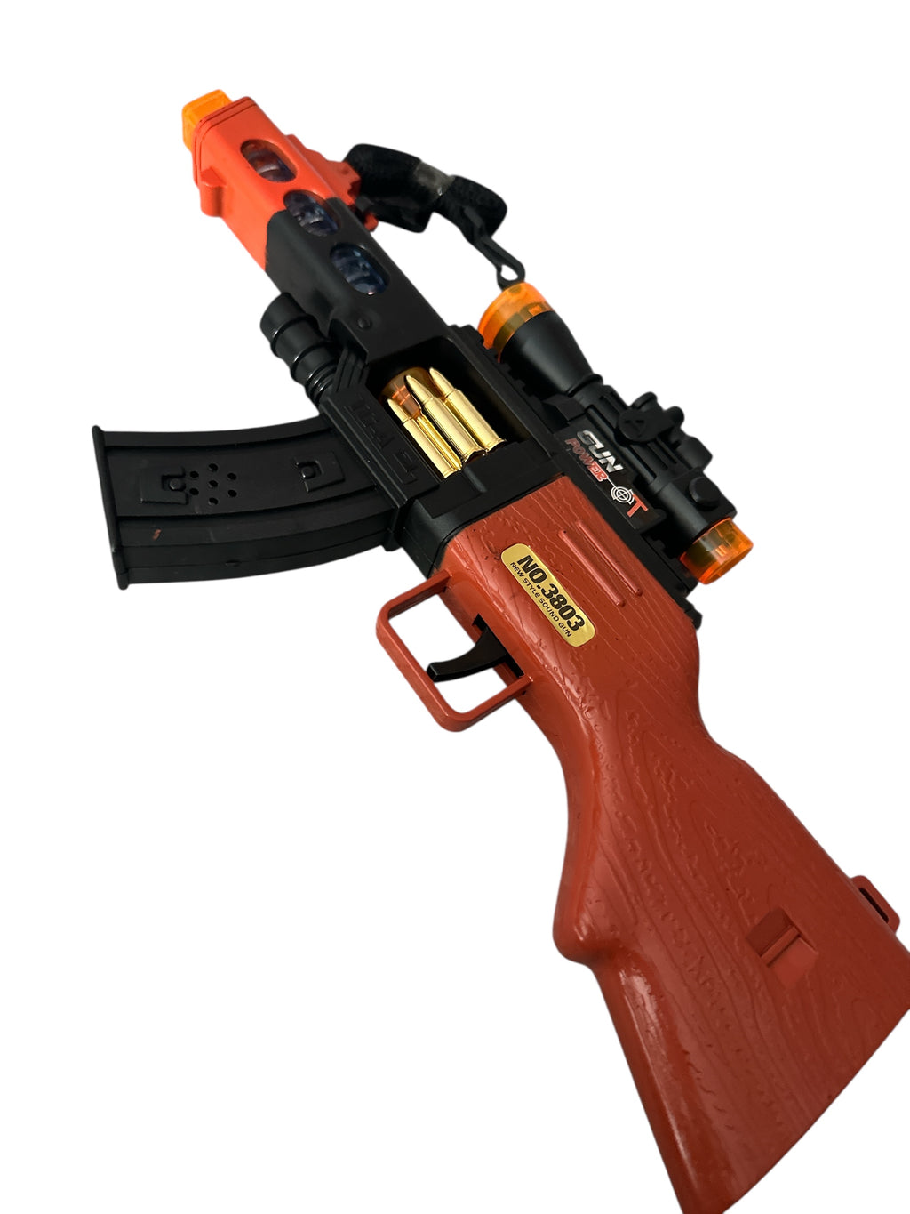 Toy Gun with Light & Sound – 12” Battery Operated Play Toy, Action Sound Effects for Kids