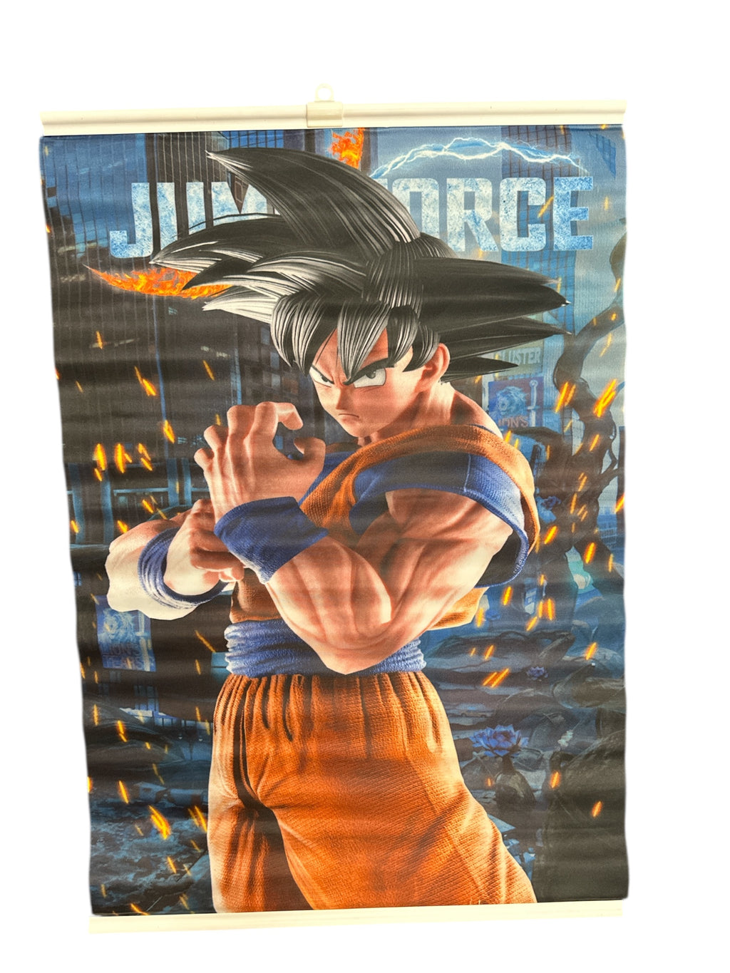 Anime Hero Fabric Poster (24”) + Anime Hero Can Keychain | Fan-Style Combo Set