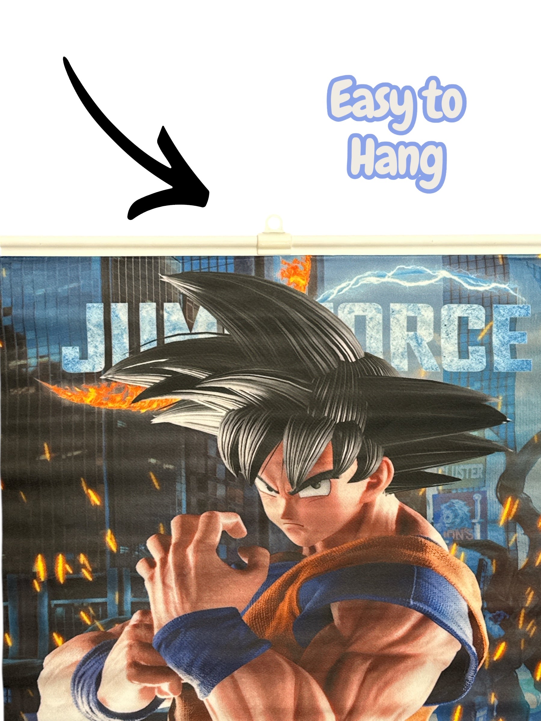 Anime Hero Fabric Poster (24”) + Anime Hero Can Keychain | Fan-Style Combo Set