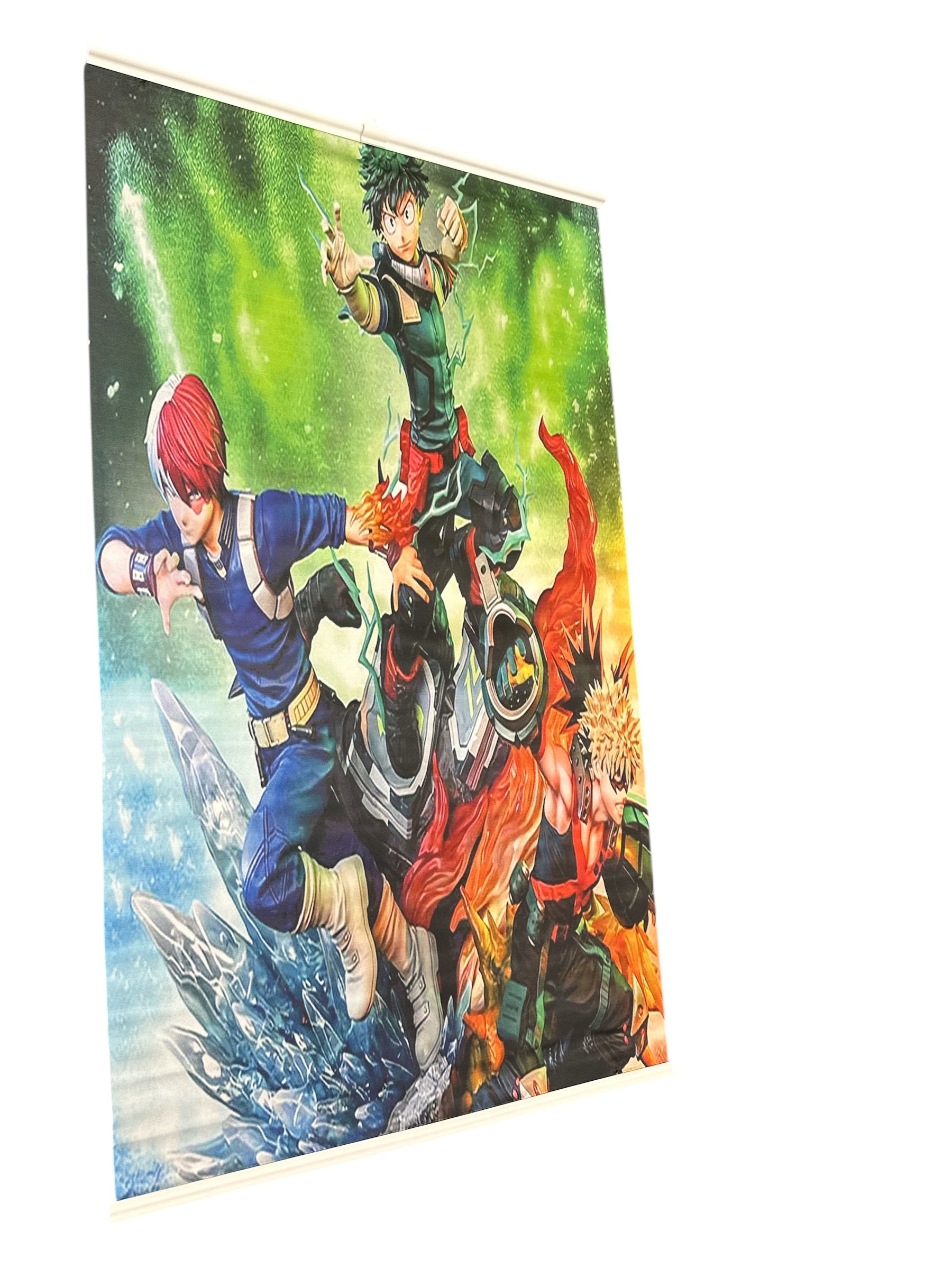 Anime Hero Academy Fabric Poster (36”) + Lanyard | Fan-Style Combo Set