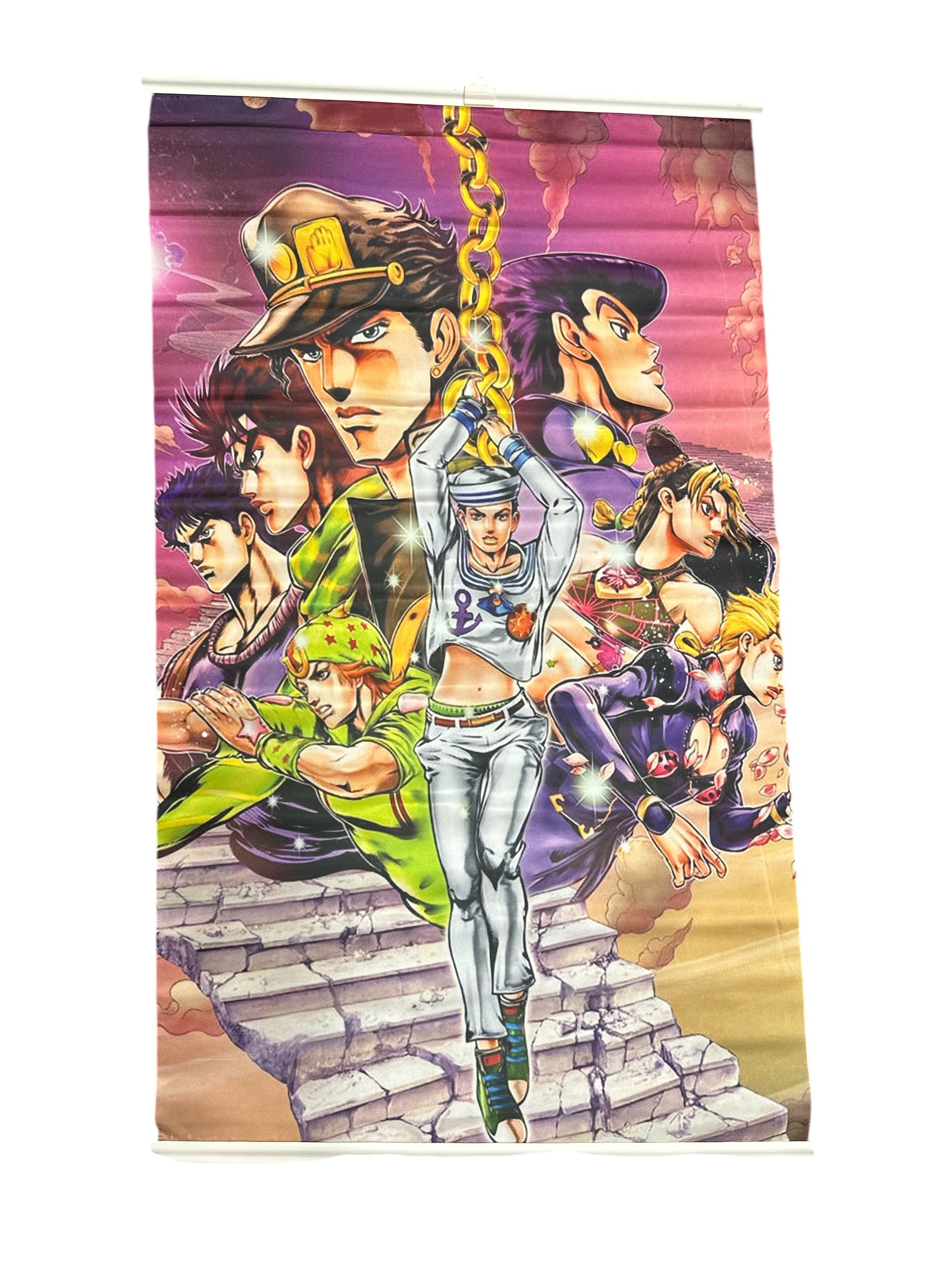 Hero Stand Fabric Poster (34”) + Mini Figure (4”) | Fan-Style Combo Set