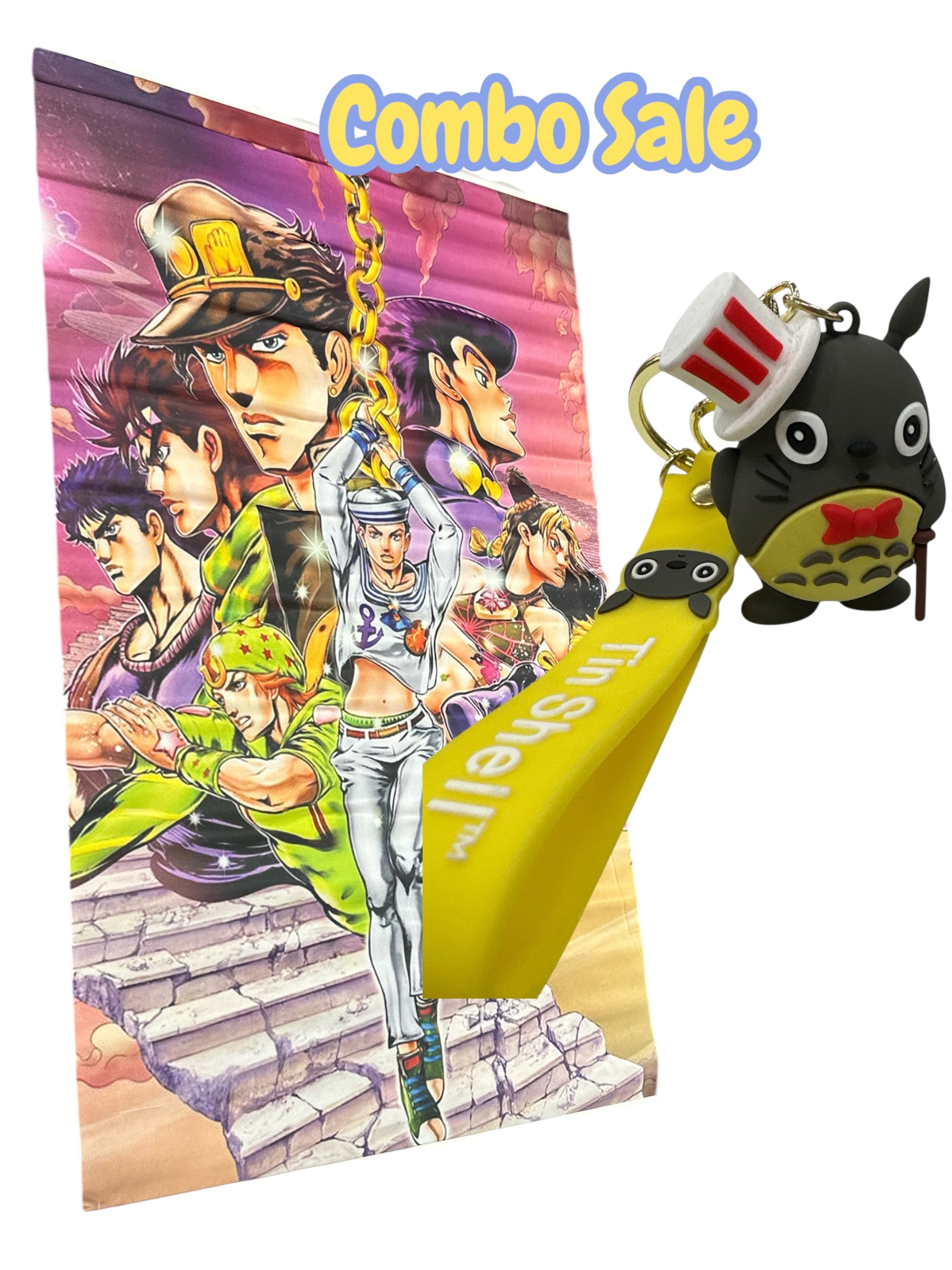 Hero Stand Fabric Poster (34”) + Mini Figure (4”) | Fan-Style Combo Set