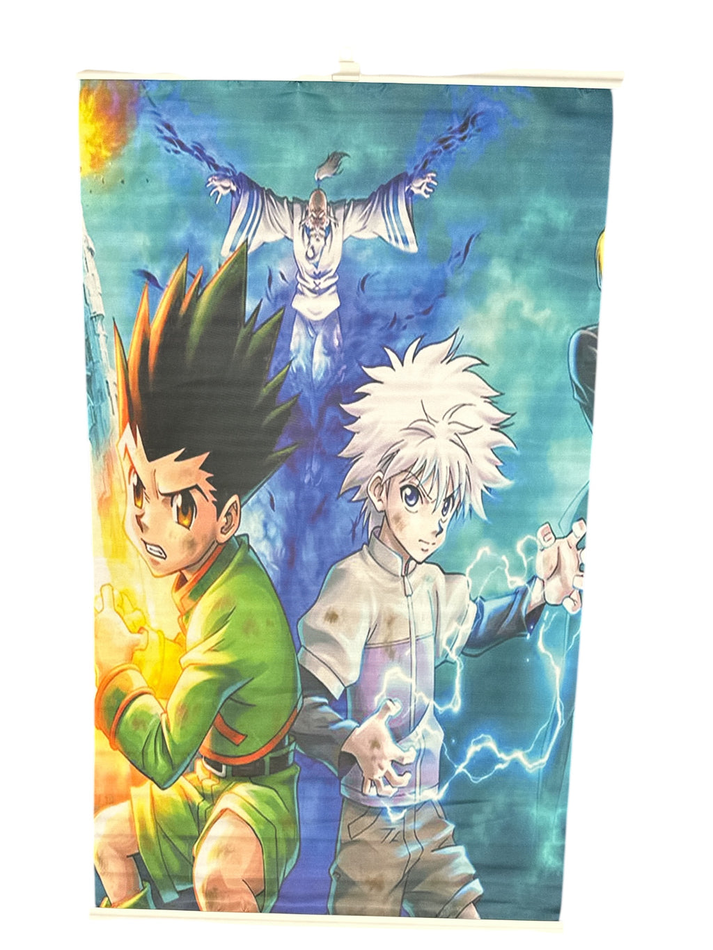 Hero Hunter Fabric Poster (36”) + Plastic 6” Figure | Fan-Style Combo Set