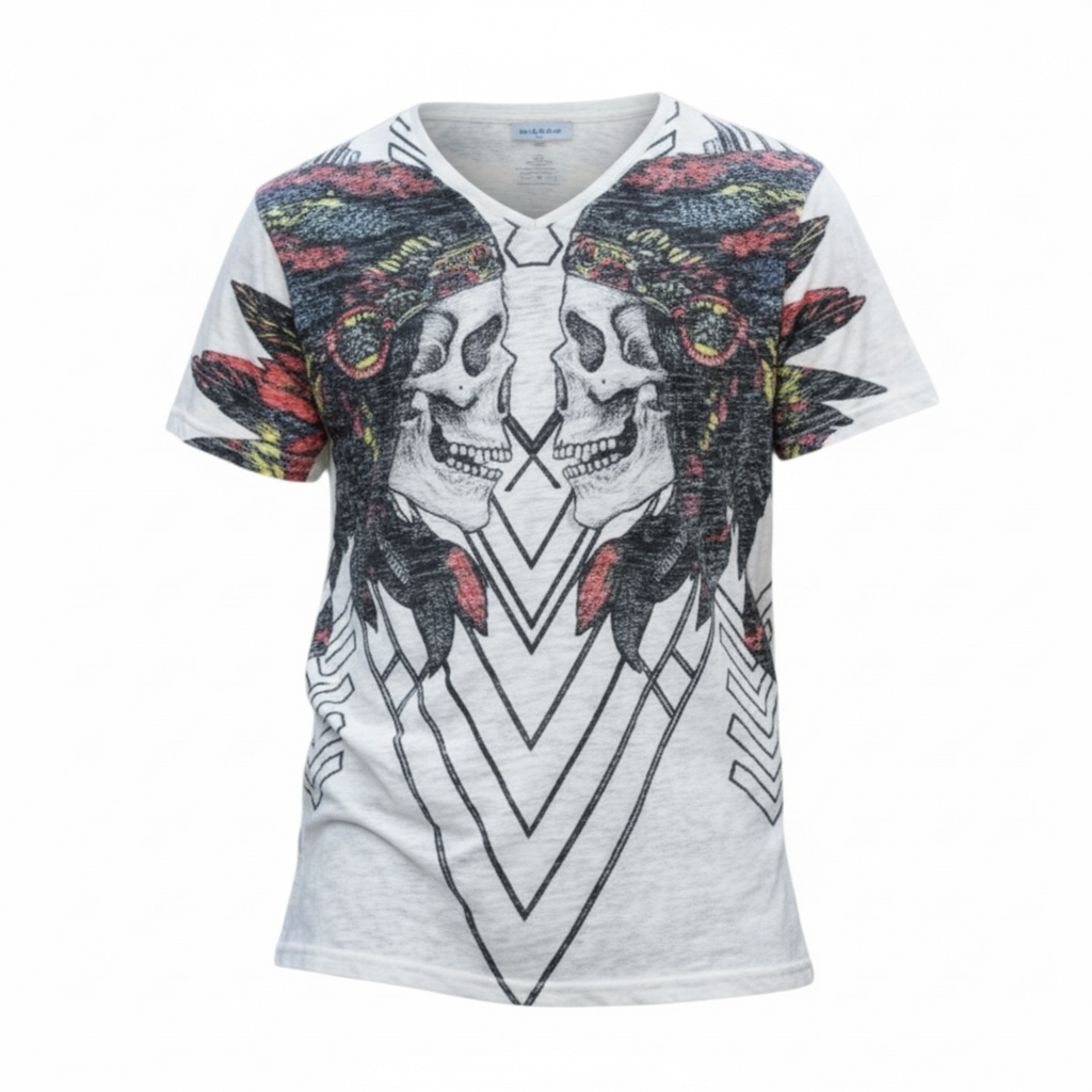 Mens Fashion T-Shirt – Super Soft Cotton, Designer Graphic Print, Trendy Style